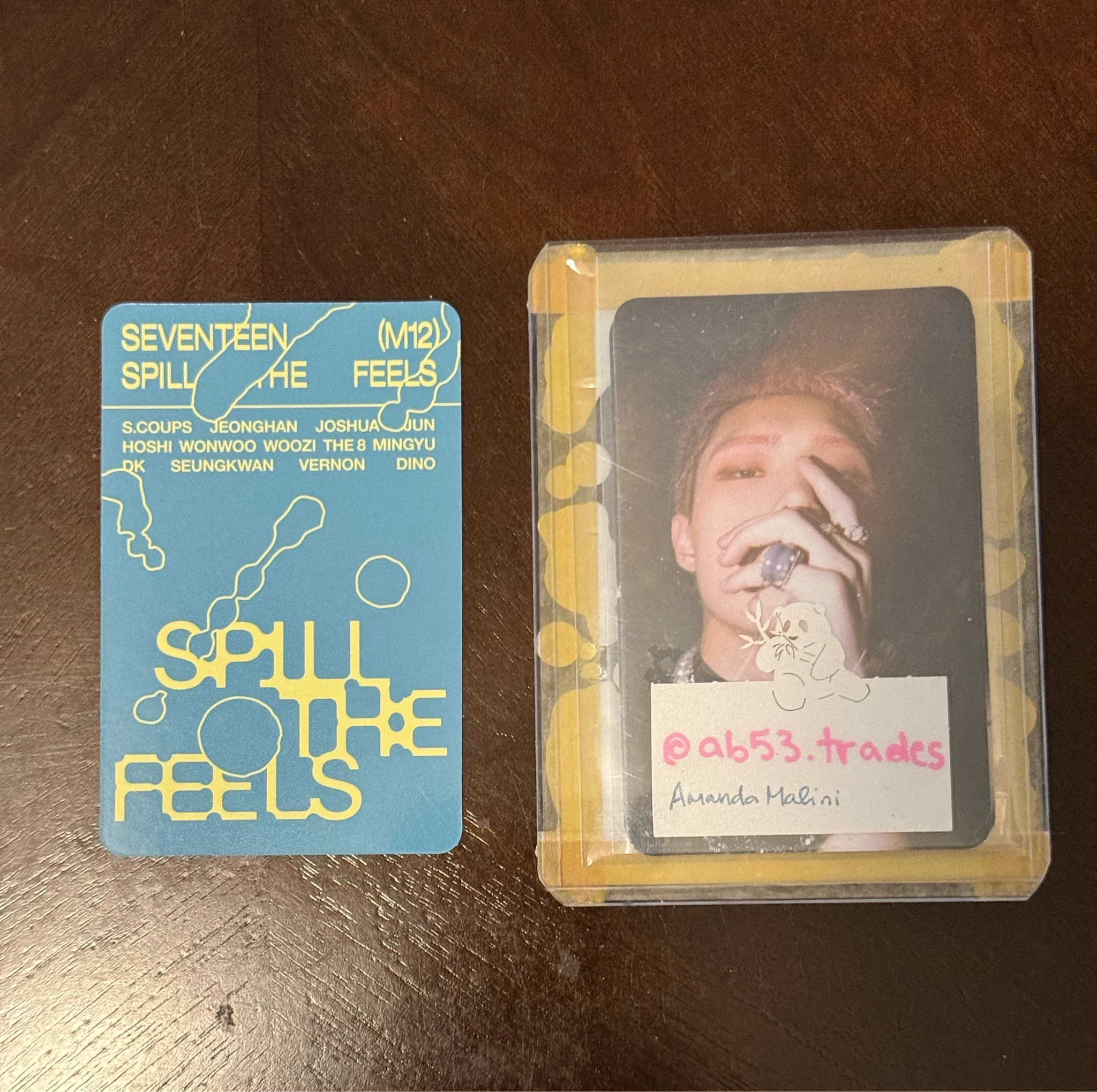 SEVENTEEN Joshua SEVENTEEN - Joshua - Spill the Feels Album album photocard feel blue version listing photo 2
