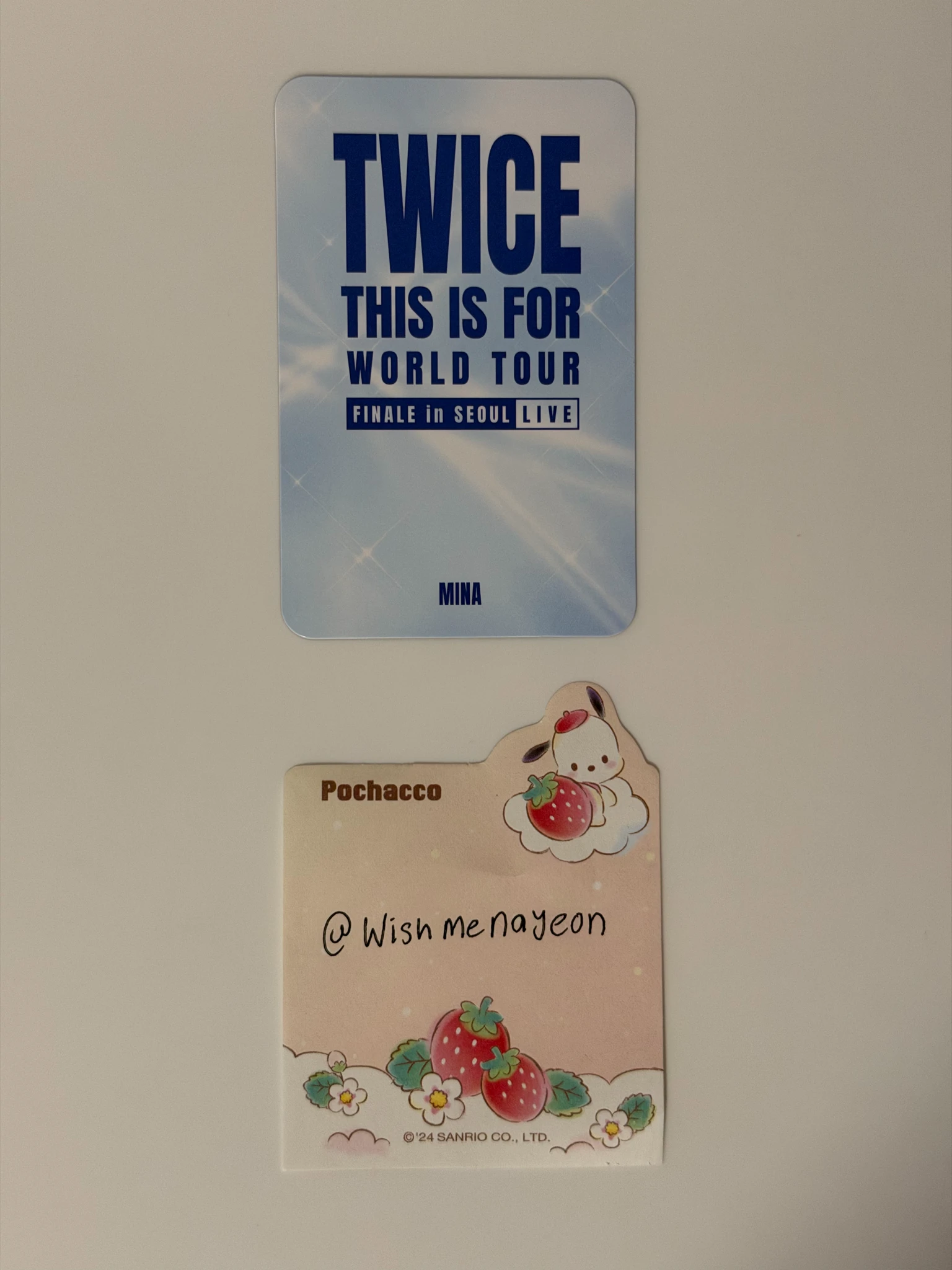 TWICE Mina TWICE - Mina - <THIS IS FOR> WORLD TOUR FINALE in SEOUL - LIVE Album retail exclusive album photocard target photocard set listing photo 2