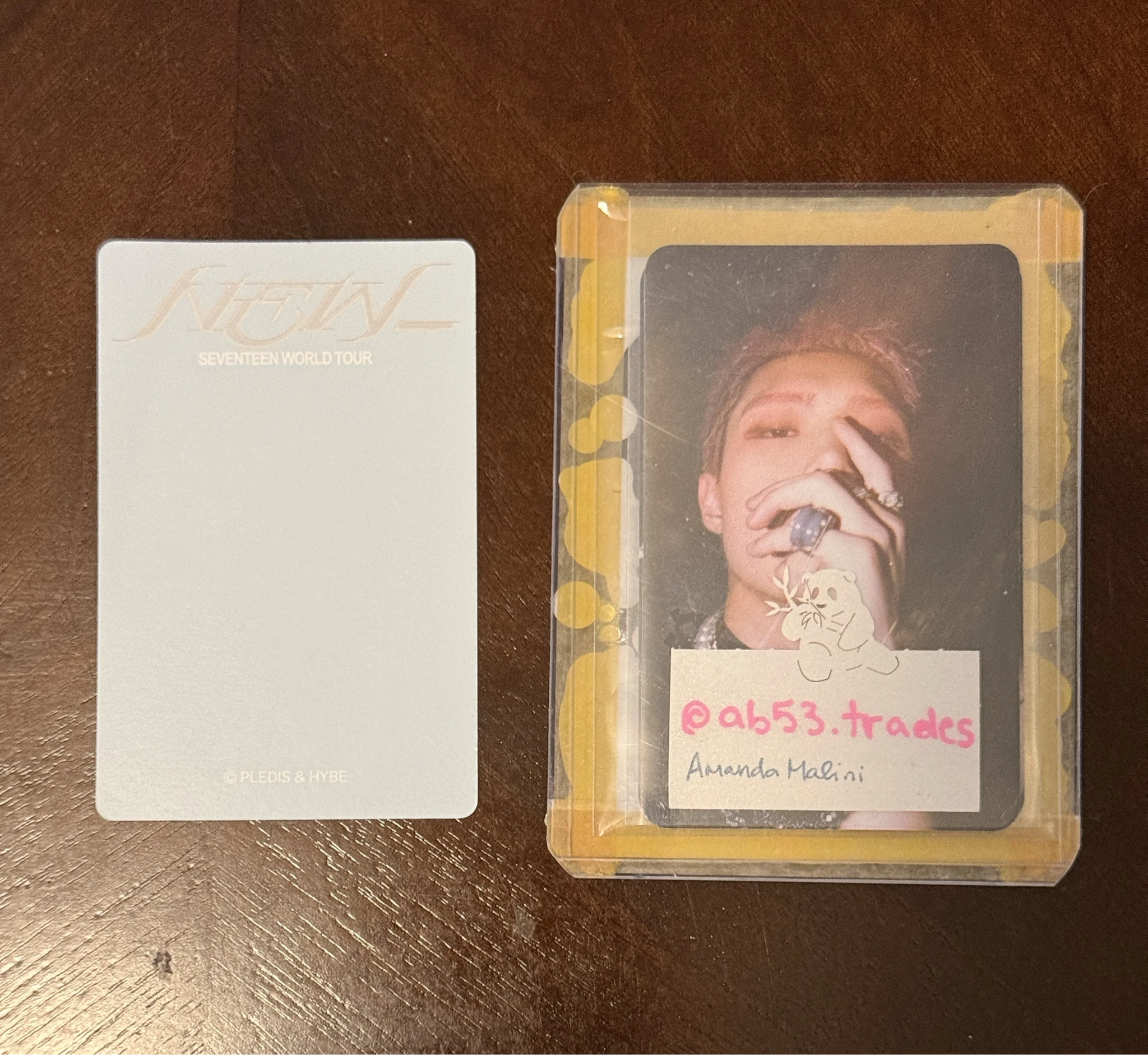 SEVENTEEN Joshua SEVENTEEN - Joshua - [NEW_] World Tour Event trading card listing photo 2