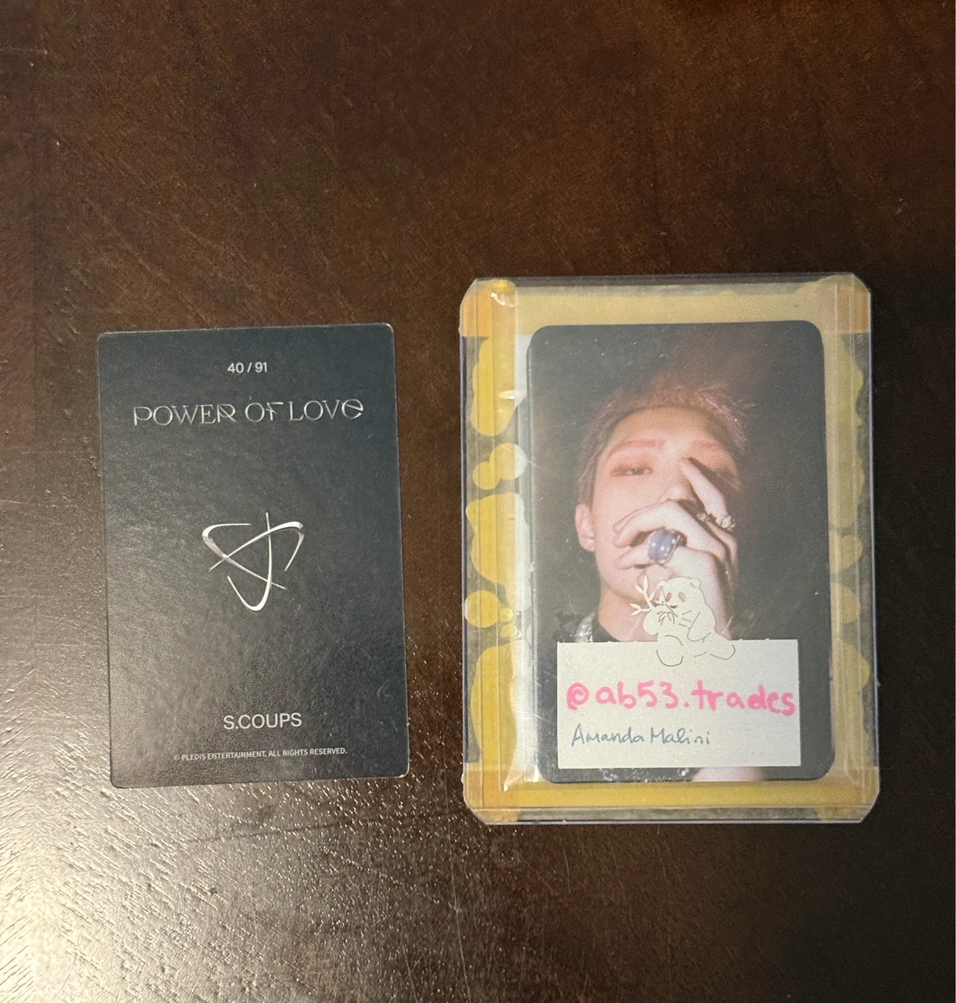 SEVENTEEN S.Coups SEVENTEEN - S.Coups - [POWER OF LOVE] Online Concert Event trading card listing photo 2