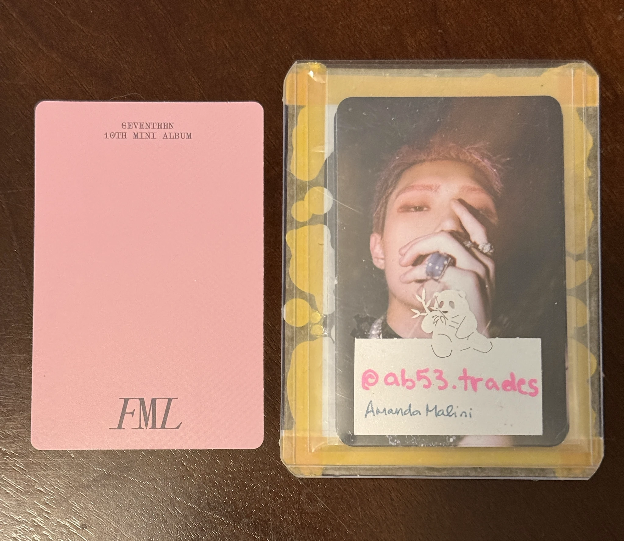 SEVENTEEN S.Coups SEVENTEEN - S.Coups - FML Album album photocard faded mono life listing photo 2