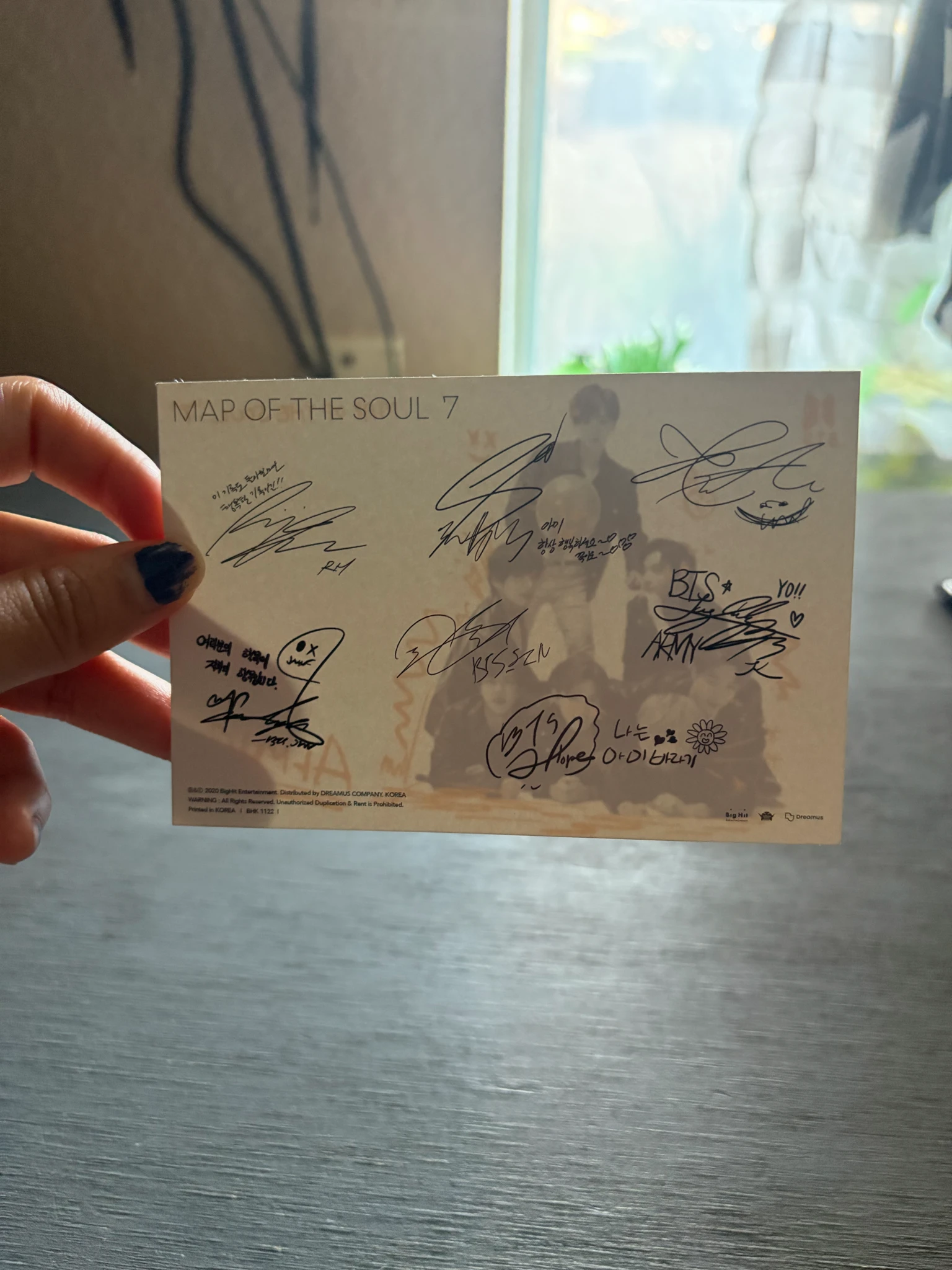 BTS BTS - Map of the Soul: 7 Album album inclusion postcard listing photo 2