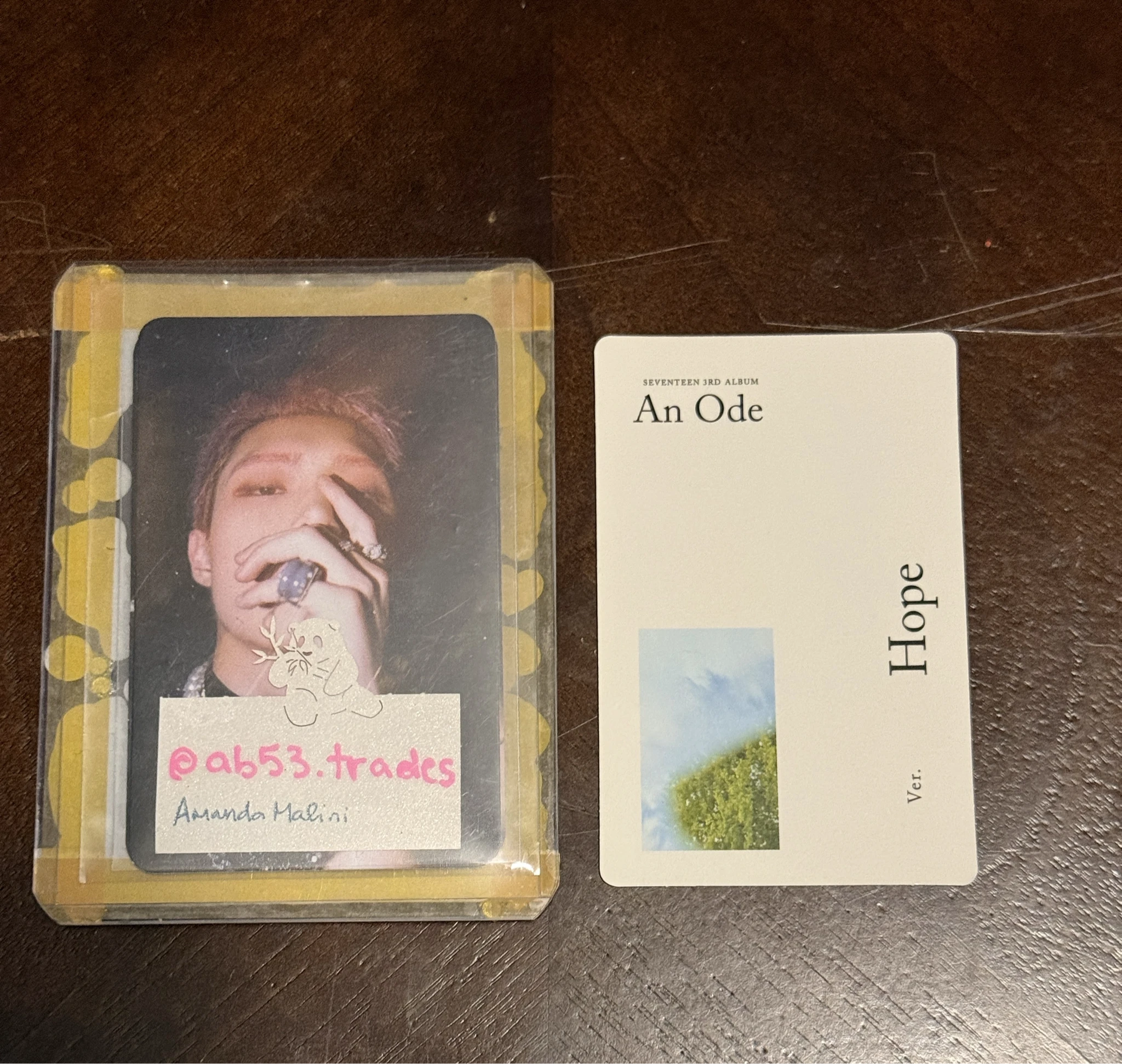 SEVENTEEN Jeonghan SEVENTEEN - Jeonghan - An Ode Album hope version album photocard listing photo 2