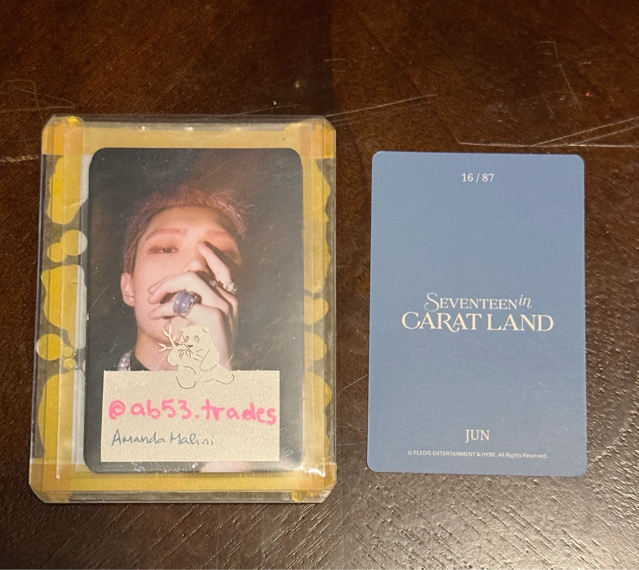 SEVENTEEN Jun SEVENTEEN - Jun - 2024 8TH SVT IN CARATLAND Event trading card listing photo 2