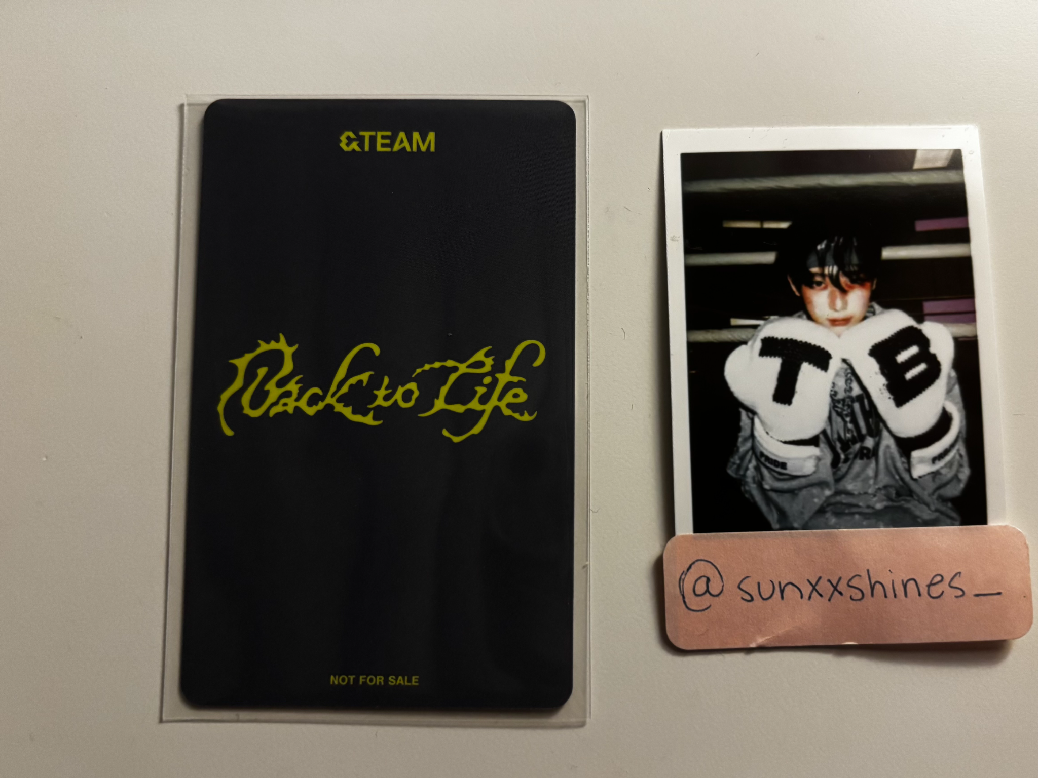 &TEAM Harua  &TEAM - Harua  - Back to Life  Album pob (pre-order benefit) UMS japan (universal music store) listing photo 2