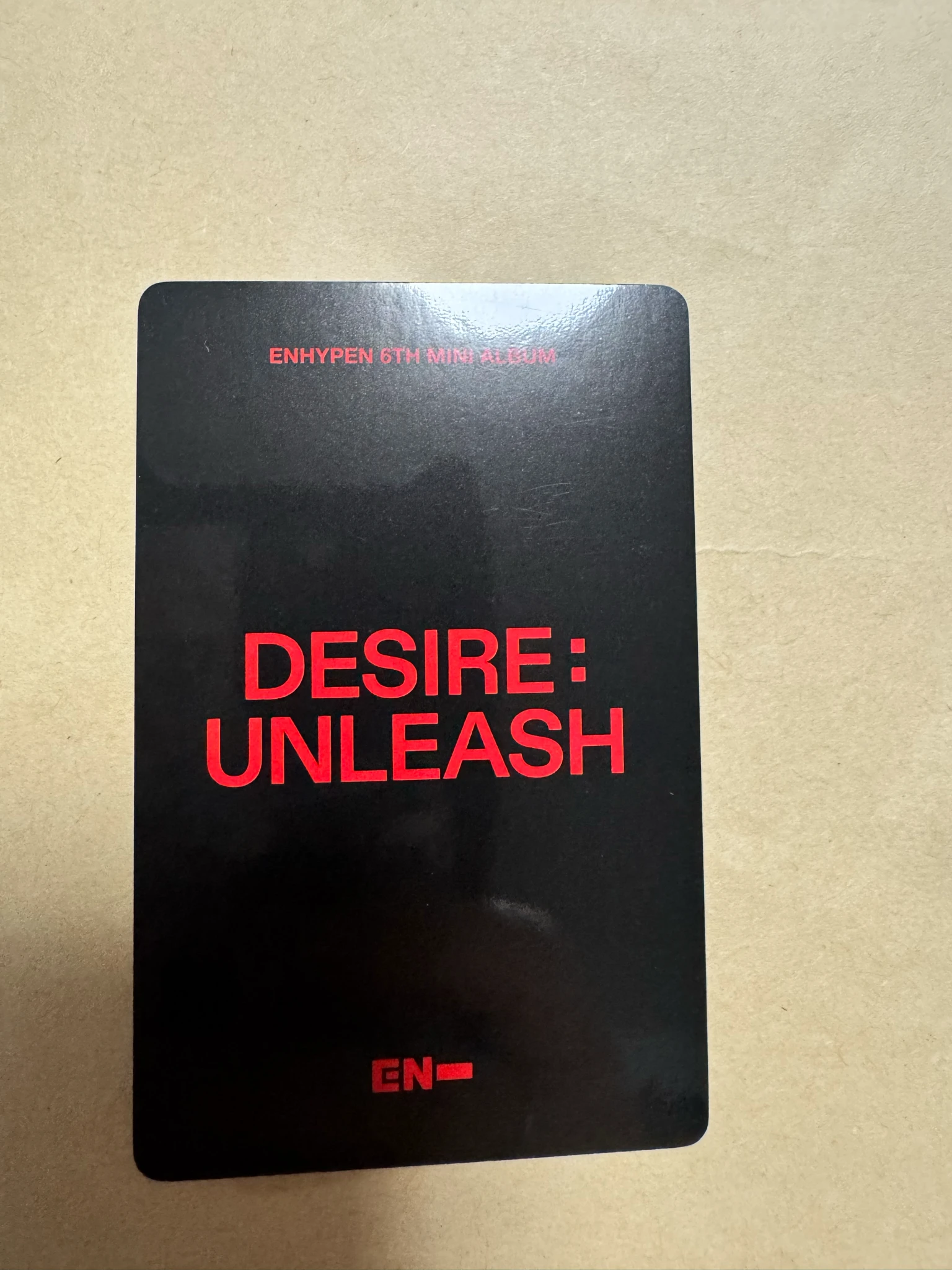 ENHYPEN Jungwon ENHYPEN - Jungwon - DESIRE: UNLEASH Album lucky draw round 4 yizhiyu (yzy) listing photo 2