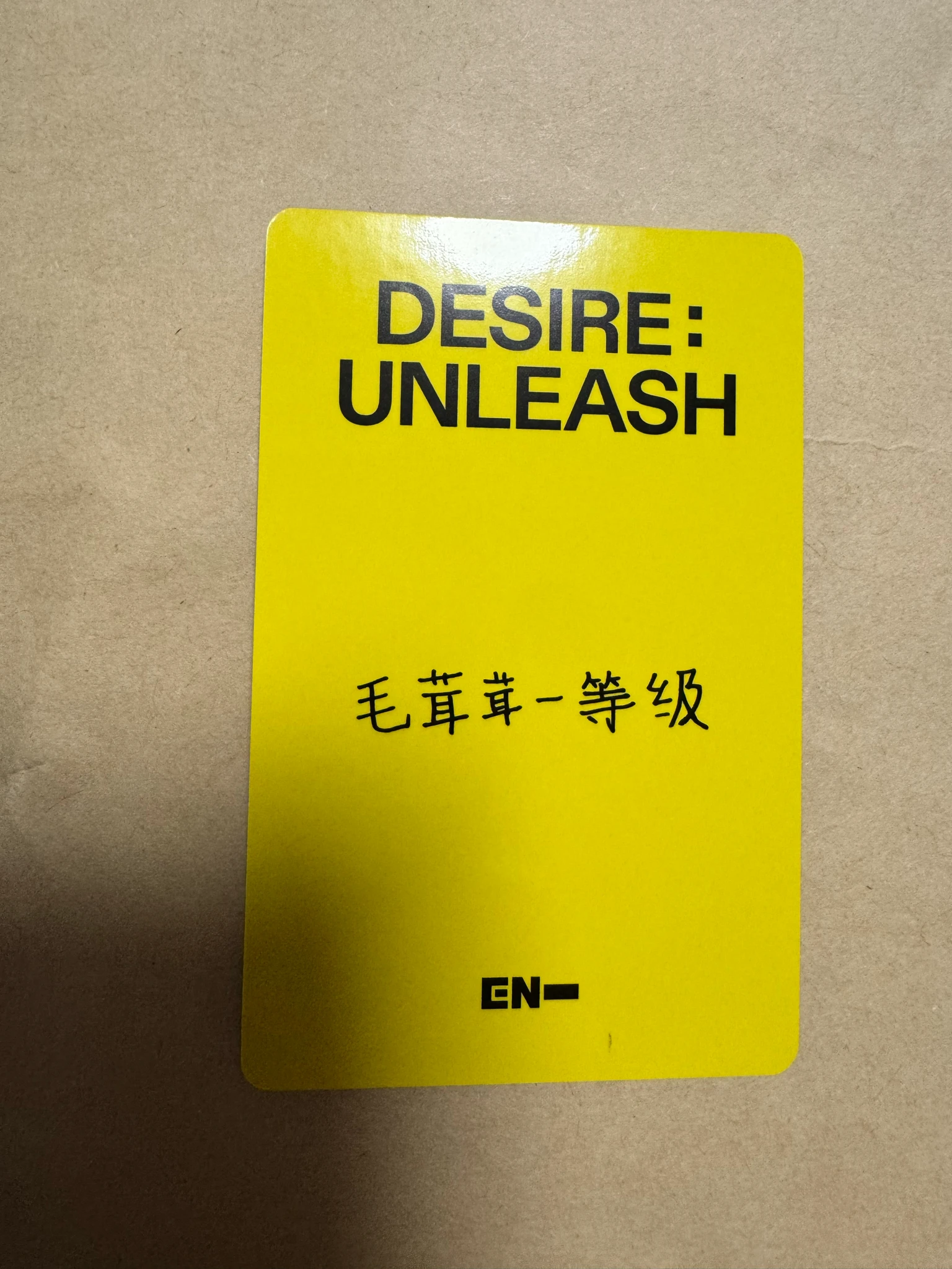 ENHYPEN Jungwon ENHYPEN - Jungwon - DESIRE: UNLEASH Album yizhiyu (yzy) shanghai fansign listing photo 2