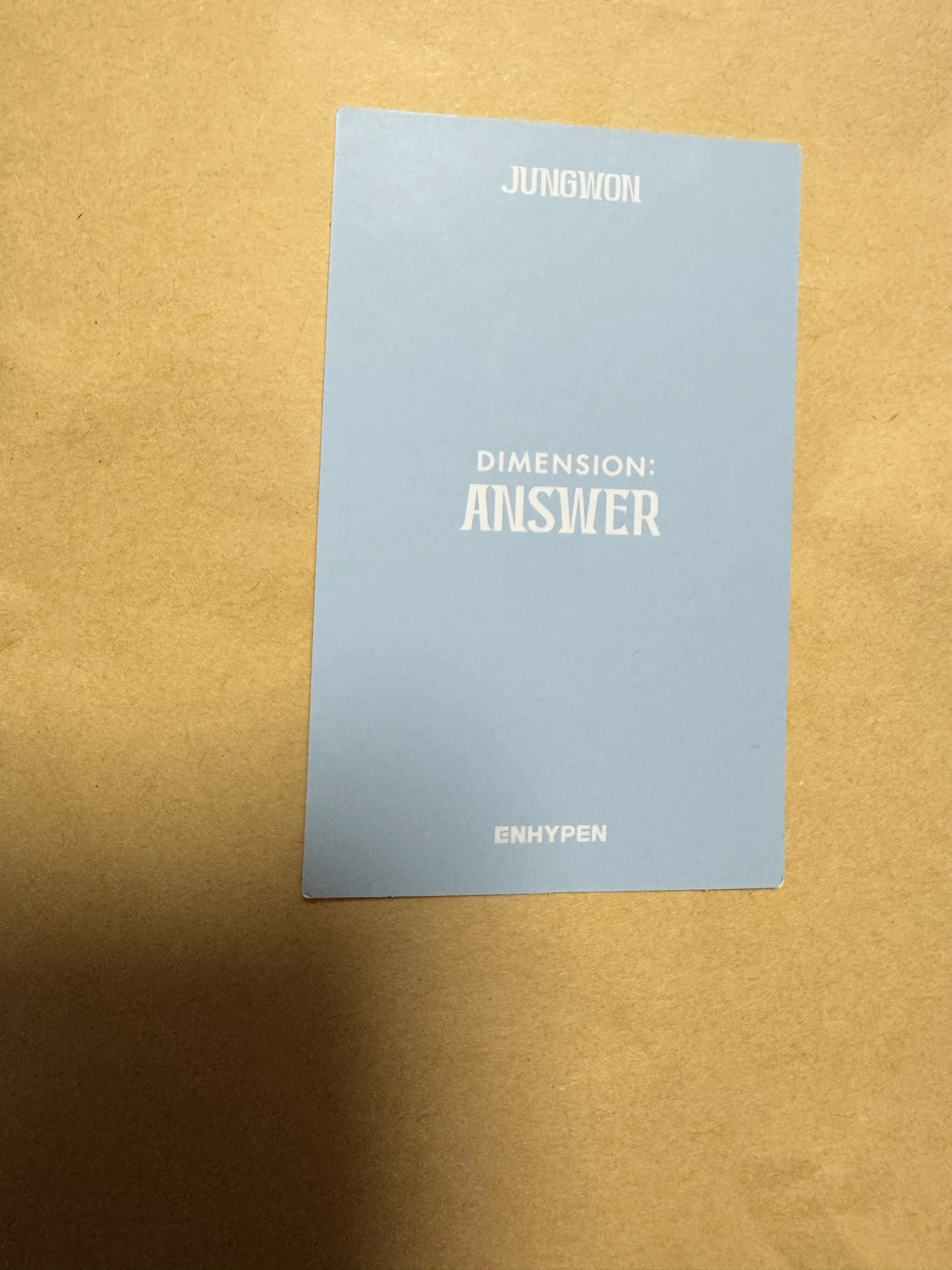 ENHYPEN Jungwon ENHYPEN - Jungwon - DIMENSION : ANSWER Album lucky draw UMS japan (universal music store) listing photo 2