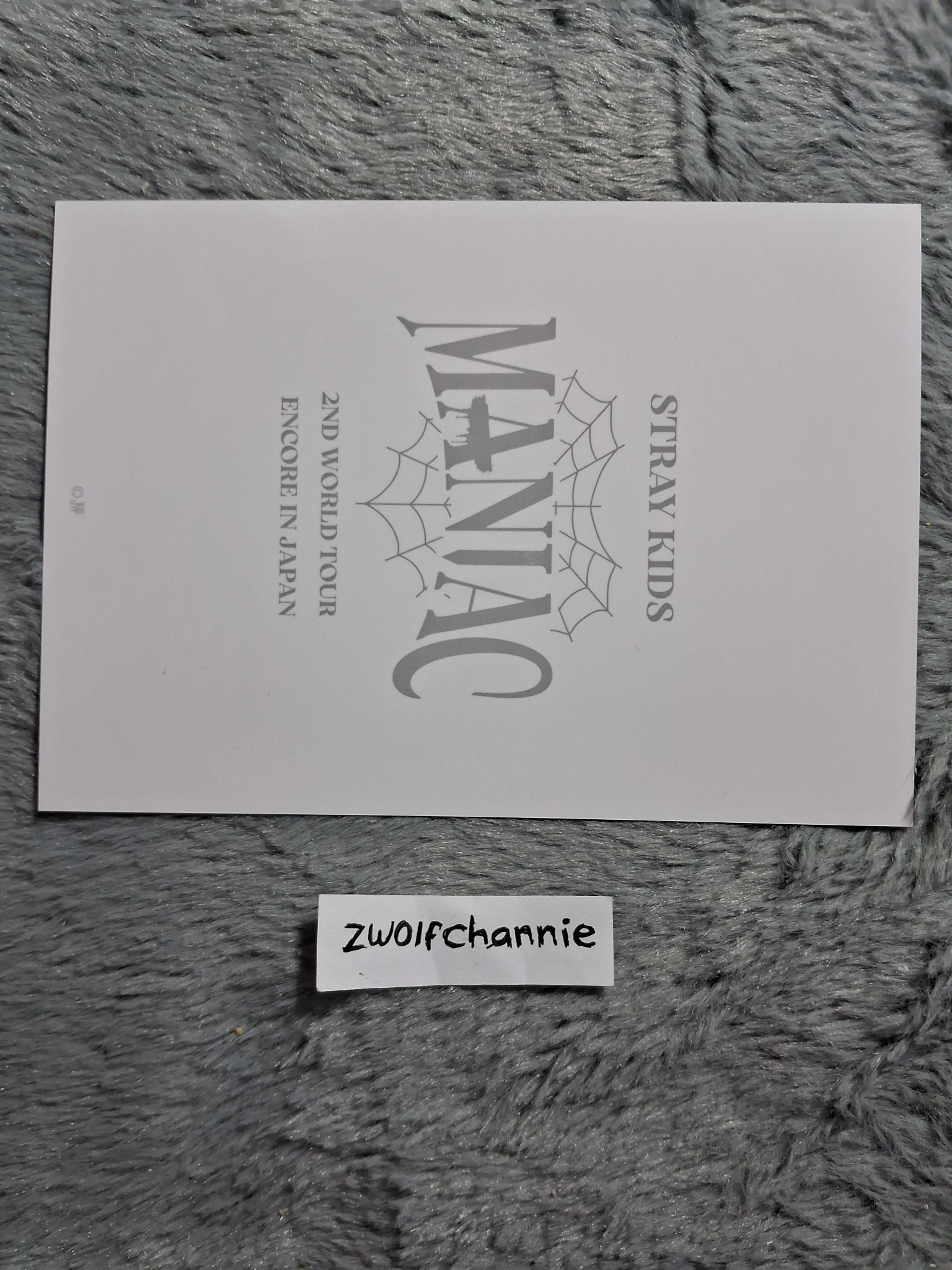Stray Kids Bang Chan Stray Kids - Bang Chan - Maniac World Tour Event merch photocard trading card japan listing photo 2