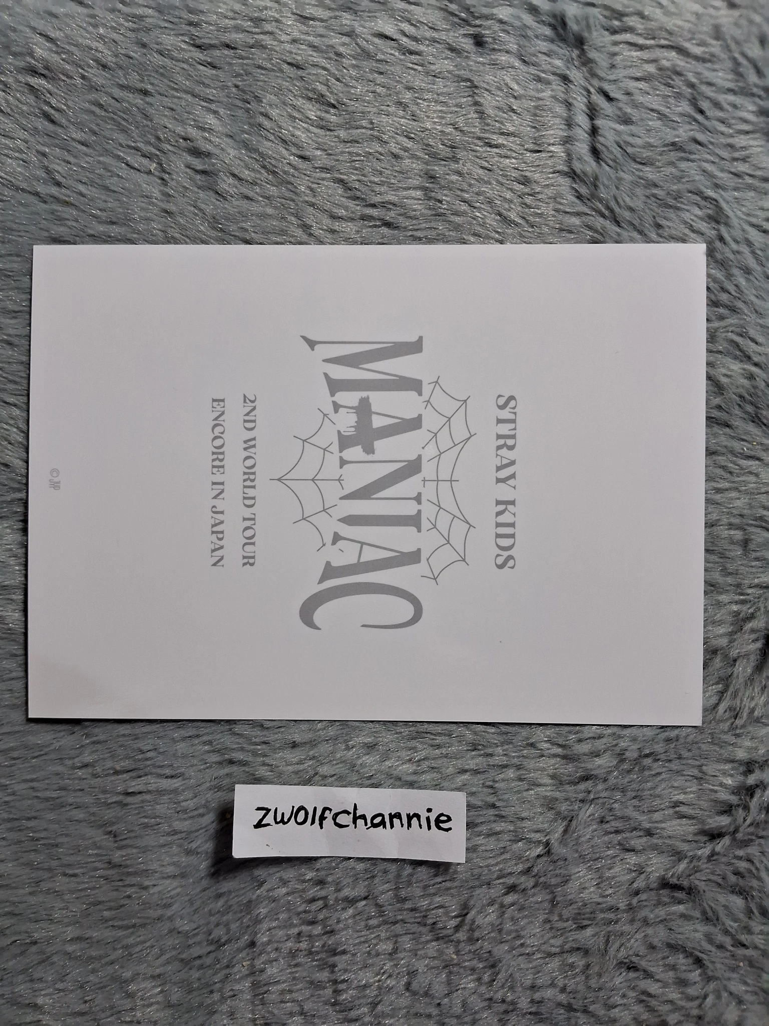 Stray Kids Bang Chan Stray Kids - Bang Chan - Maniac World Tour Event merch photocard trading card japan listing photo 2