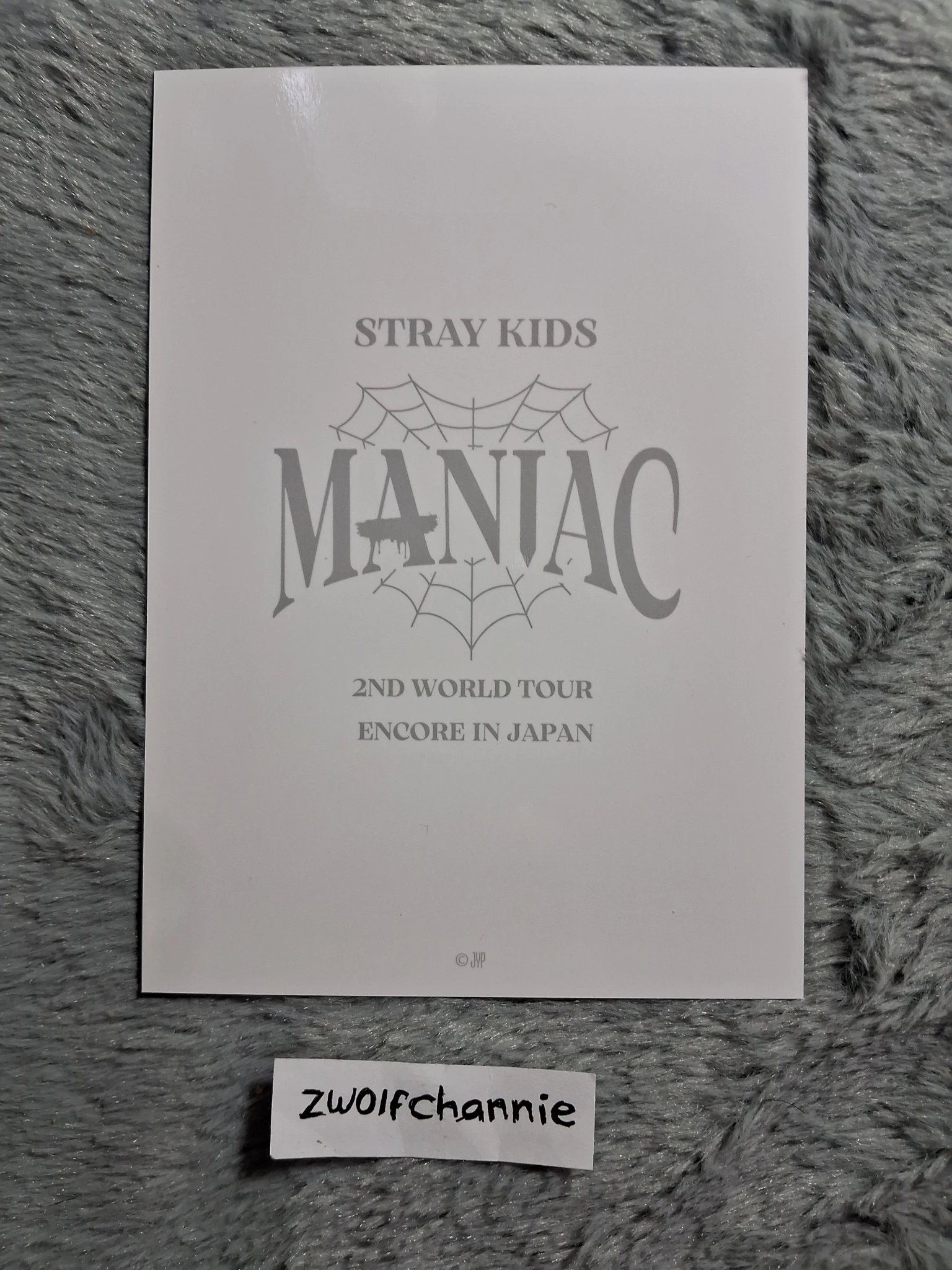 Stray Kids Bang Chan Stray Kids - Bang Chan - Maniac World Tour Event merch photocard trading card japan listing photo 2