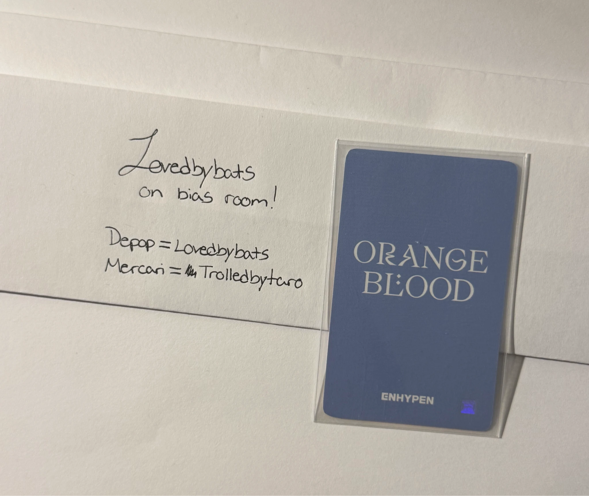 ENHYPEN Jay ENHYPEN - Jay - ORANGE BLOOD Album m2u lucky draw round 1 listing photo 2