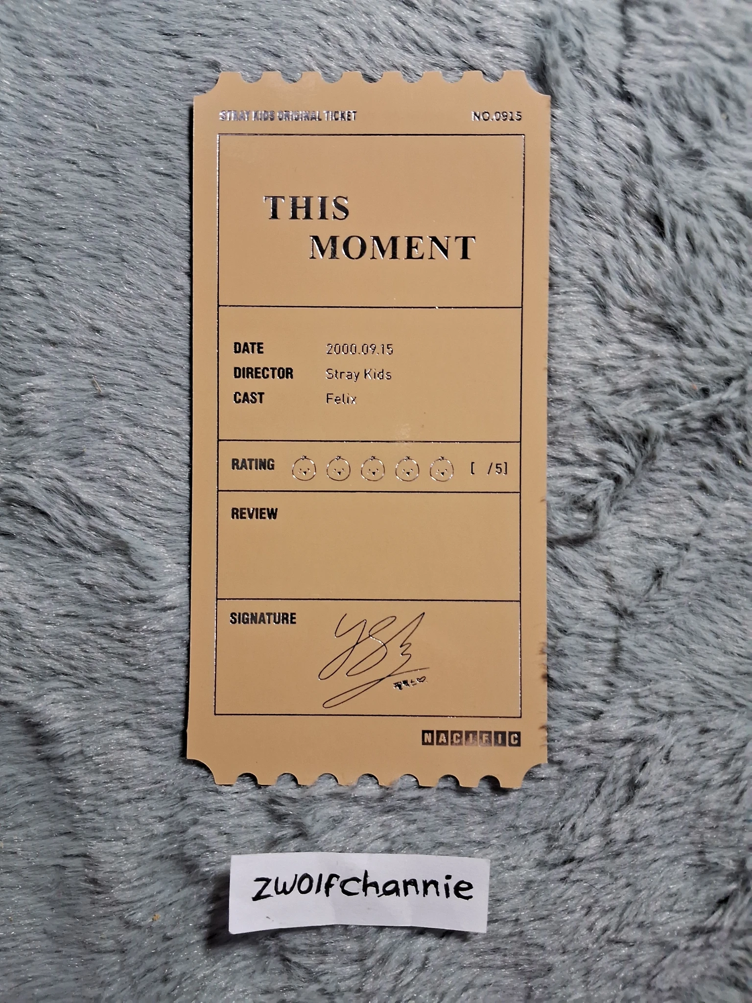 Stray Kids Felix Stray Kids - Felix - NACIFIC  x Stray Kids Other brand collaboration nacific round 9 ticket listing photo 2
