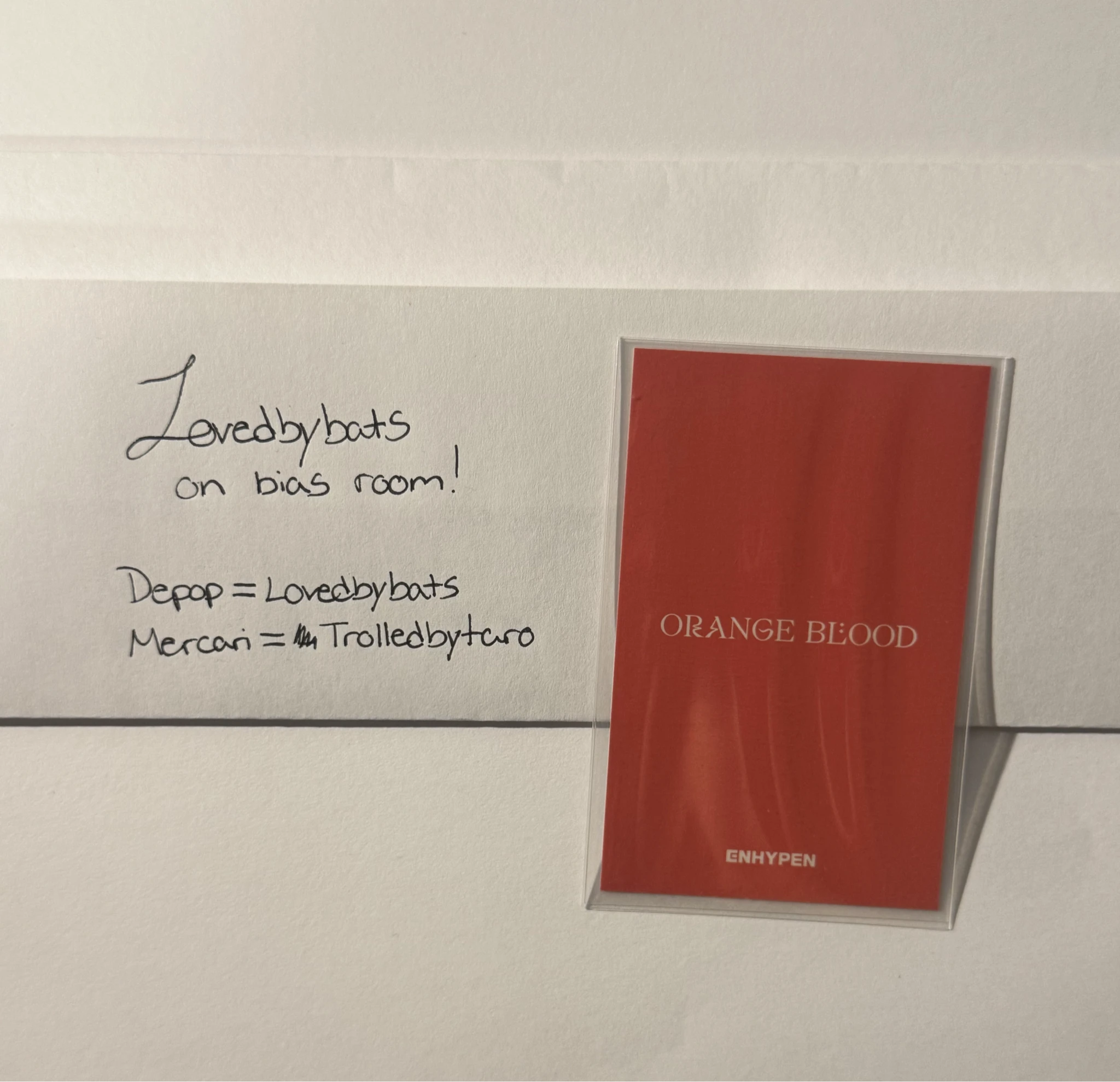 ENHYPEN Jay ENHYPEN - Jay - ORANGE BLOOD Album weverse shop japan lucky draw listing photo 2