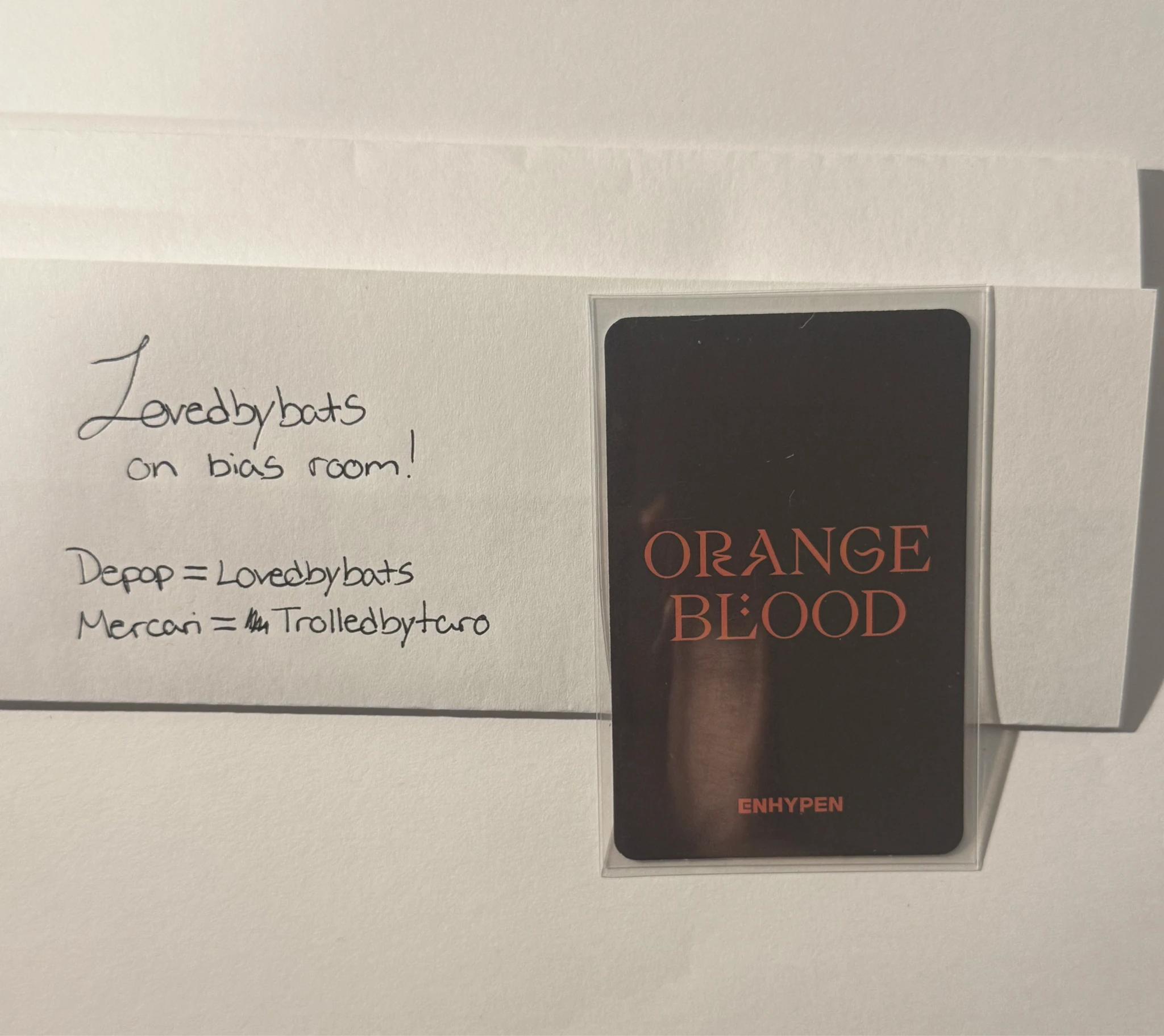 ENHYPEN Jay ENHYPEN - Jay - ORANGE BLOOD Album video call kpopmerch round 1 listing photo 2