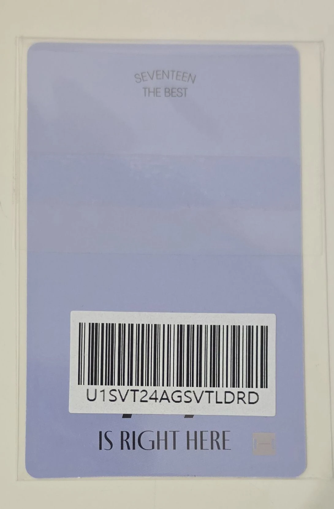 SEVENTEEN DK SEVENTEEN - DK - 17 IS RIGHT HERE Album weverse global shop (wvg) lucky draw listing photo 2