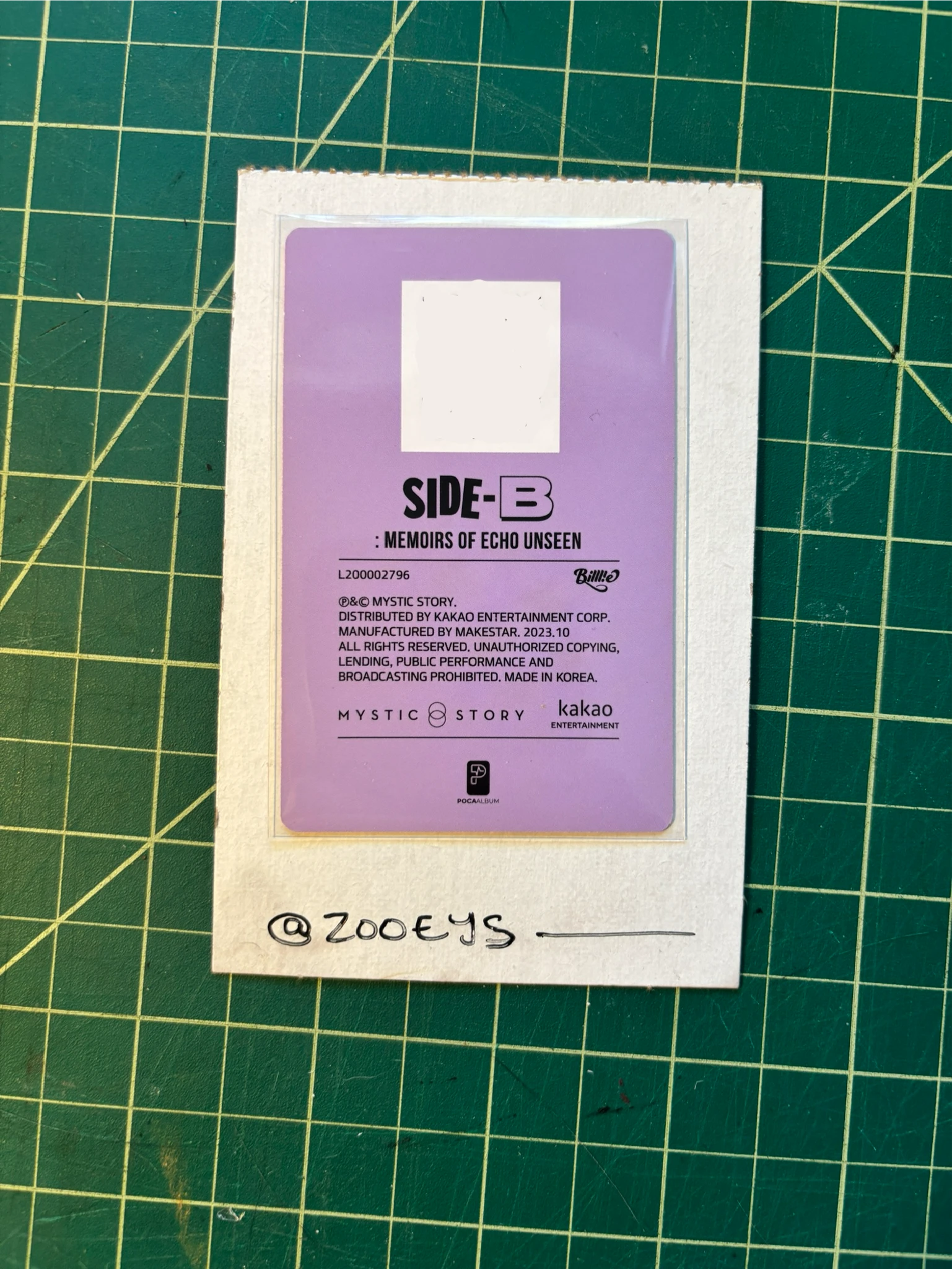 Billlie Haram Billlie - Haram - side-B : memoirs of echo unseen Album qr card listing photo 2