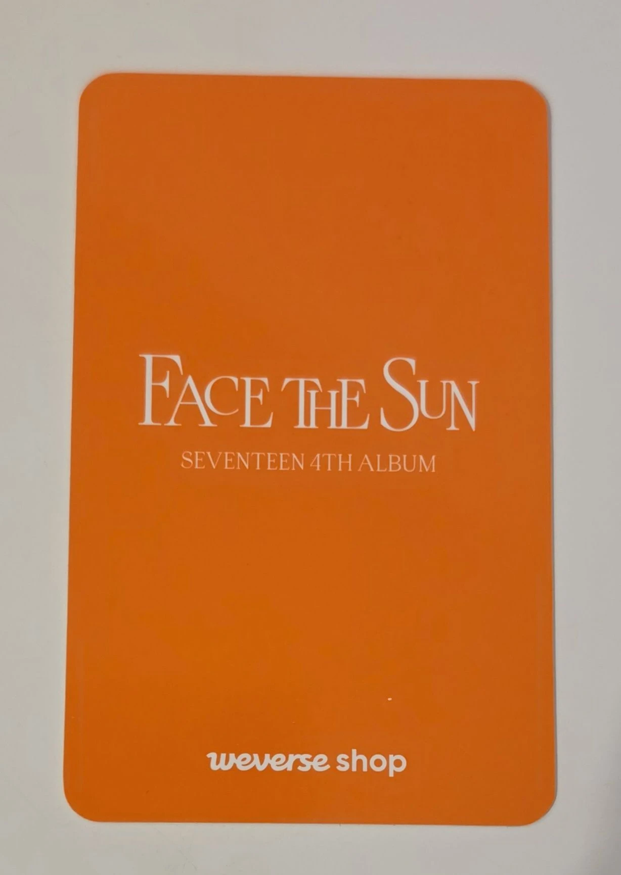 SEVENTEEN DK SEVENTEEN - DK - Face the Sun Album pob (pre-order benefit) weverse global shop (wvg) listing photo 2