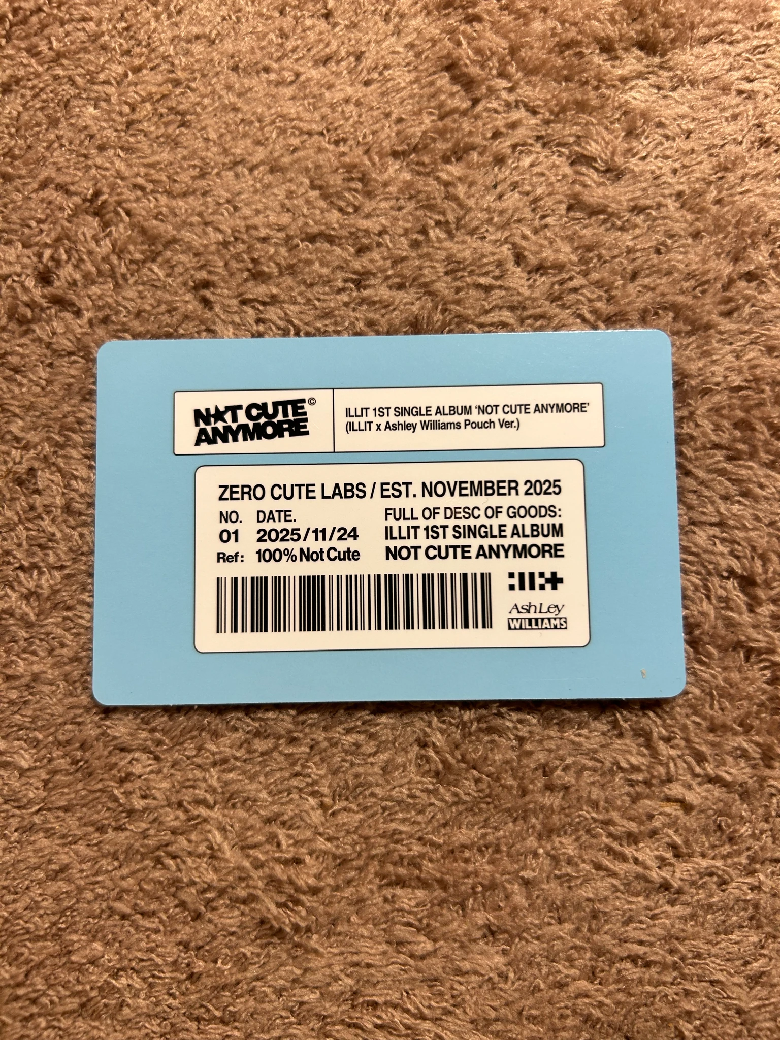 ILLIT Yunah ILLIT - NOT CUTE ANYMORE Album ashley williams pouch version album photocard listing photo 2