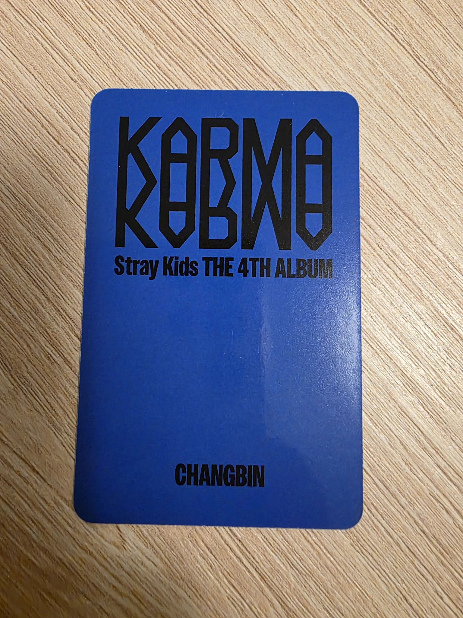 Stray Kids Changbin Stray Kids - Changbin - KARMA Album pre-order benefit album photocard listing photo 2