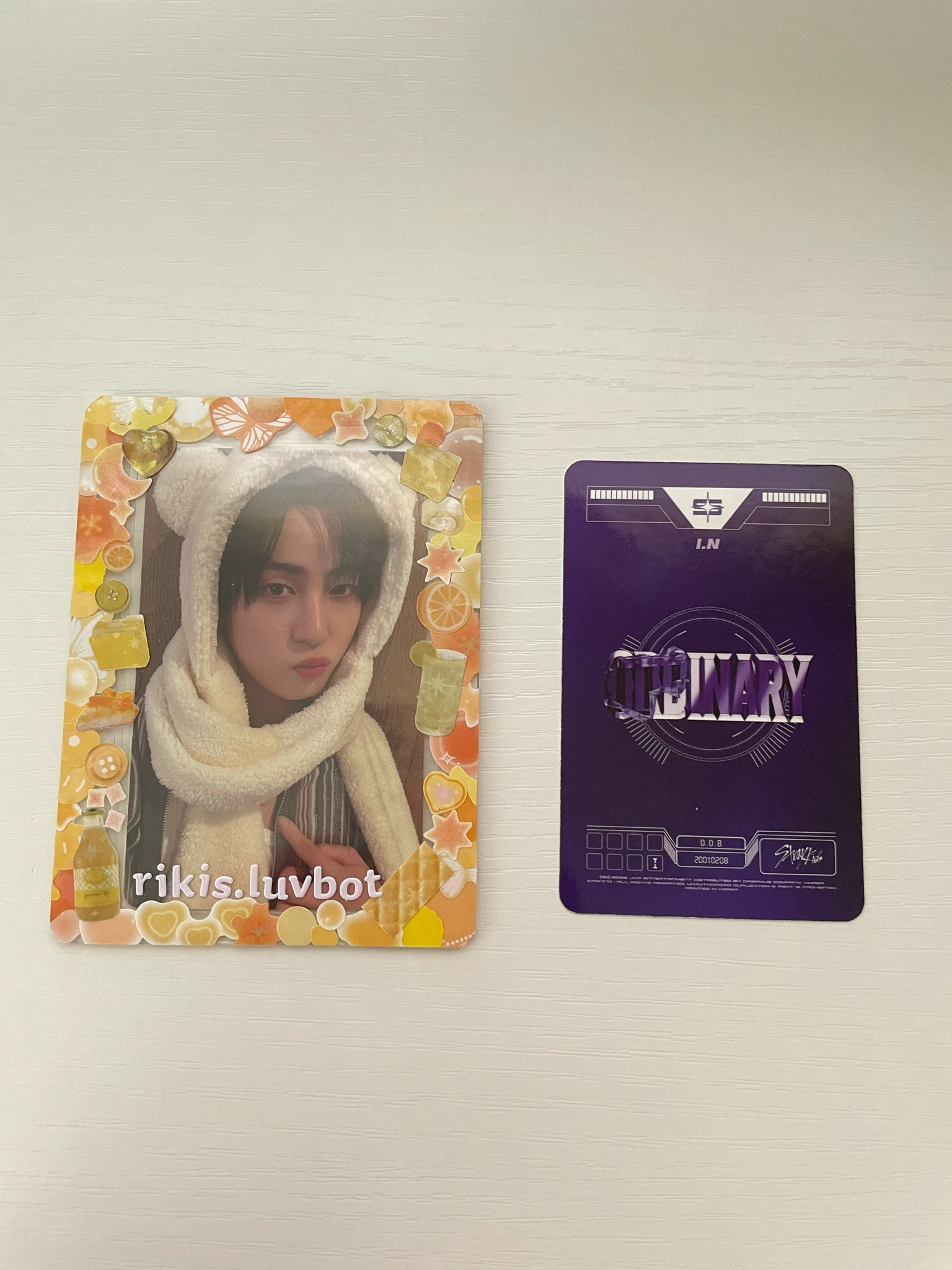 Stray Kids I.N Stray Kids - I.N - Oddinary Album album photocard jewel case version bad image - replace listing photo 2