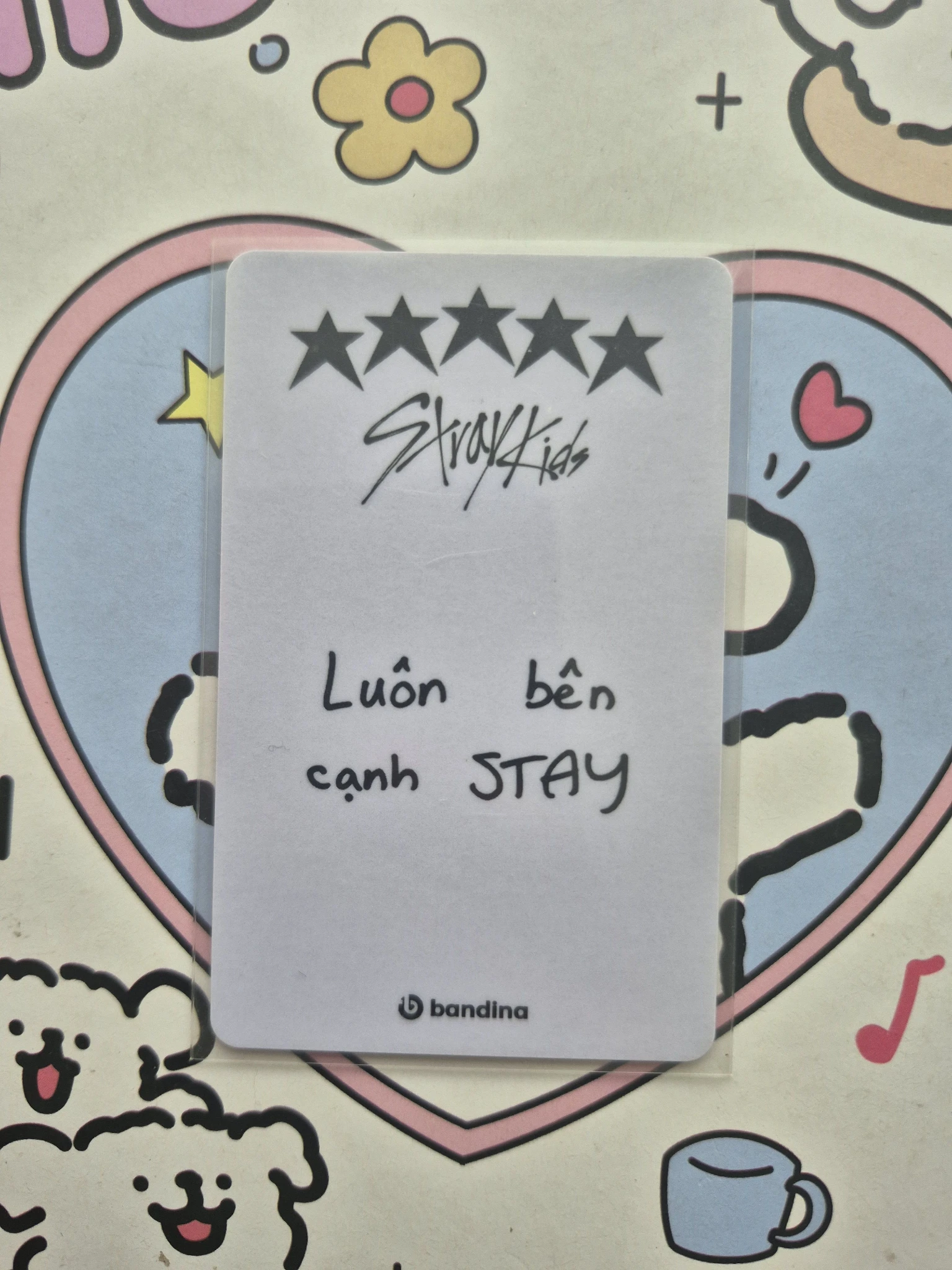 Stray Kids Bang Chan Stray Kids - Bang Chan - 5-STAR Album pre-order benefit (pob) bandina pvc card listing photo 2