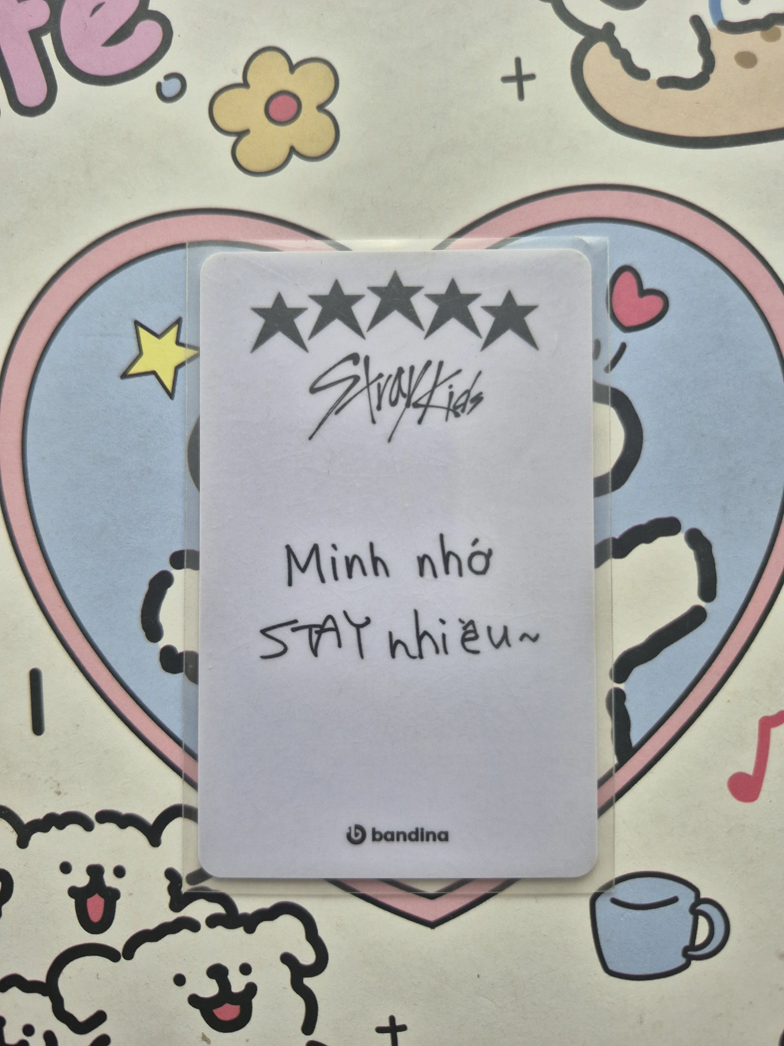 Stray Kids Hyunjin Stray Kids - Hyunjin - 5-STAR Album pre-order benefit (pob) bandina pvc card listing photo 2