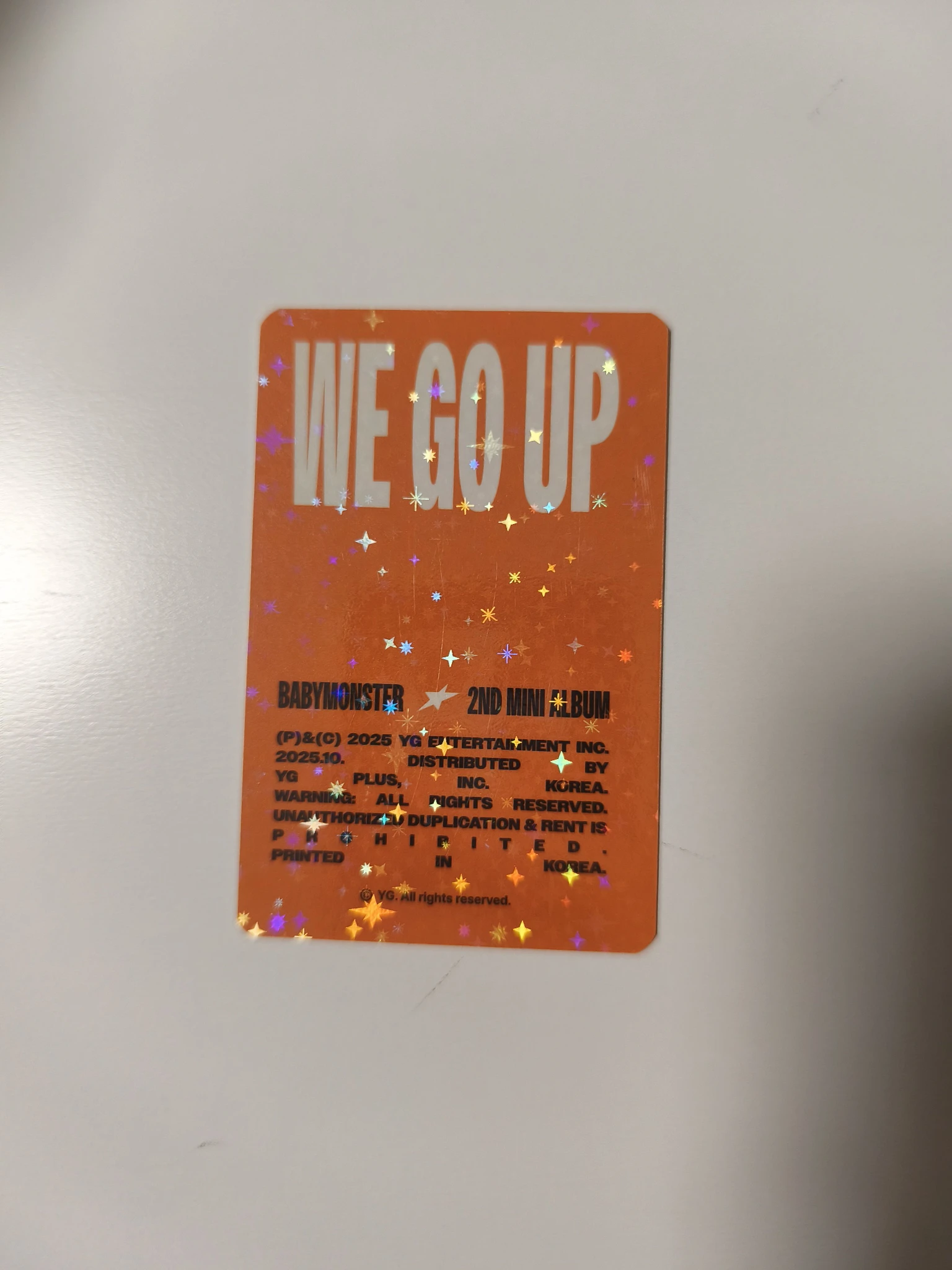 BABYMONSTER Pharita BABYMONSTER - Pharita - WE GO UP Album trading card holographic (hologram) listing photo 2