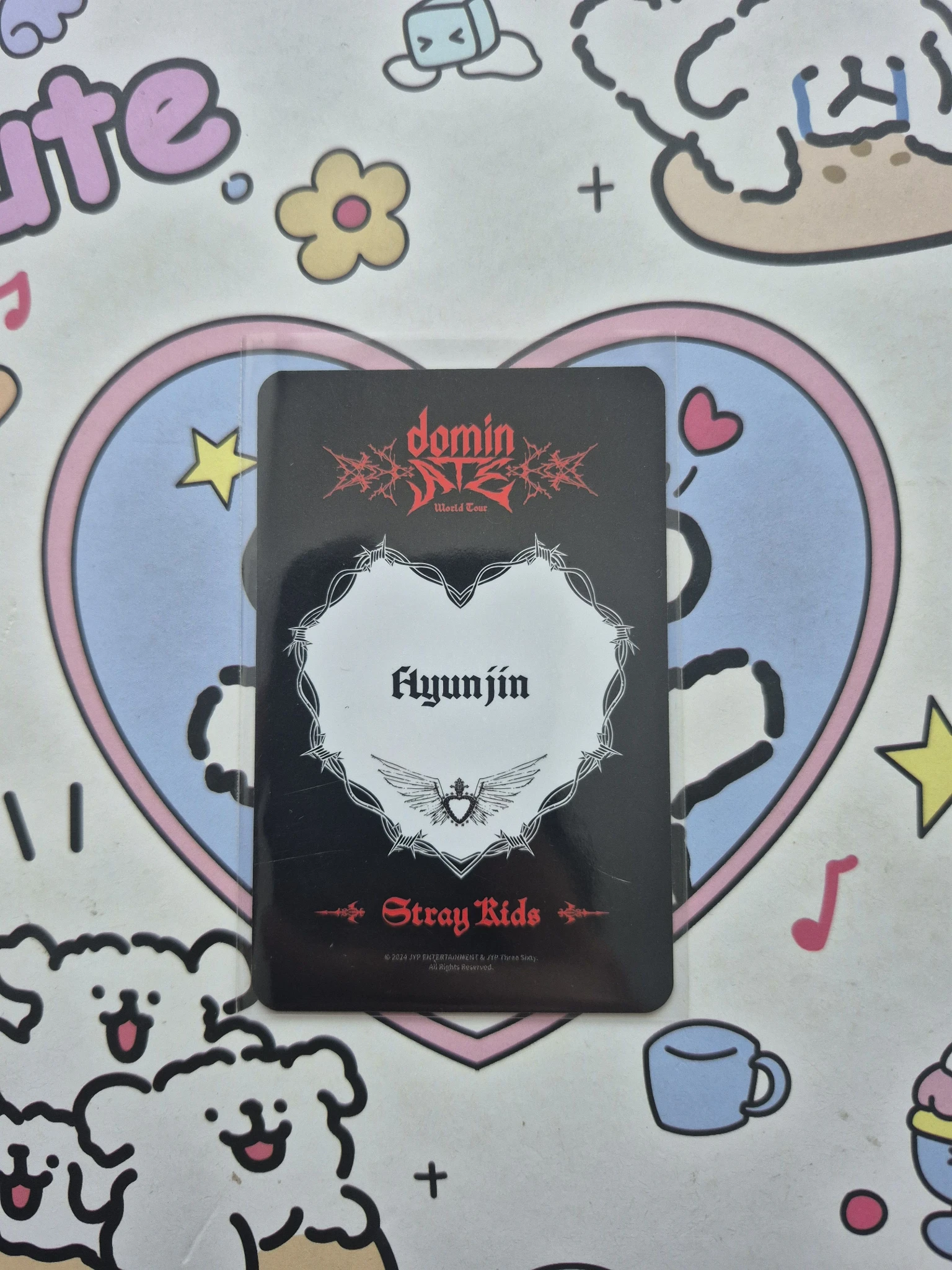 Stray Kids Hyunjin Stray Kids - Hyunjin - DominATE World Tour Event merch photocard hair clip listing photo 2