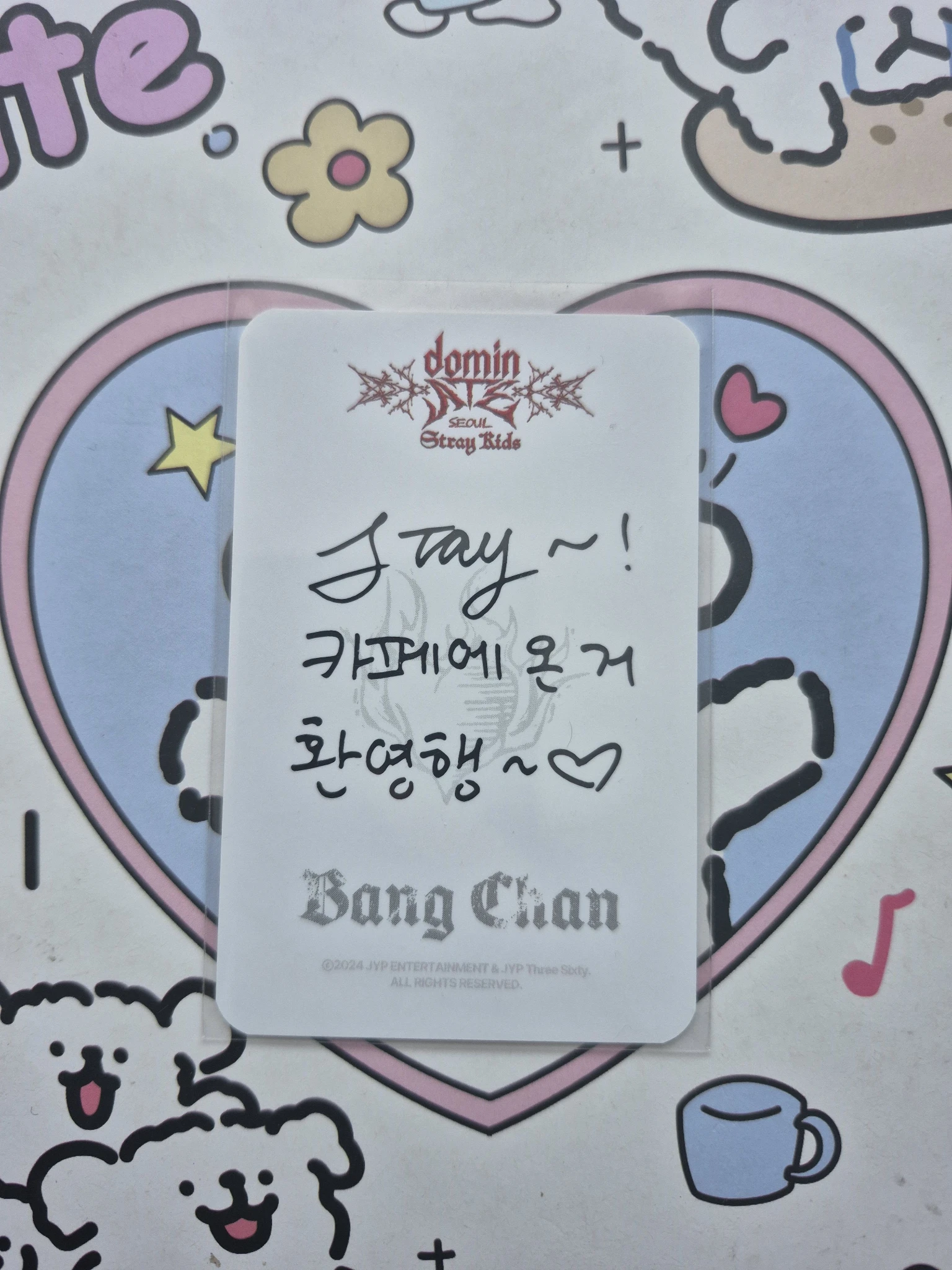 Stray Kids Bang Chan Stray Kids - Bang Chan - DominATE World Tour Event purchase benefit seoul jyp/fans shop pop-up cafe event listing photo 2