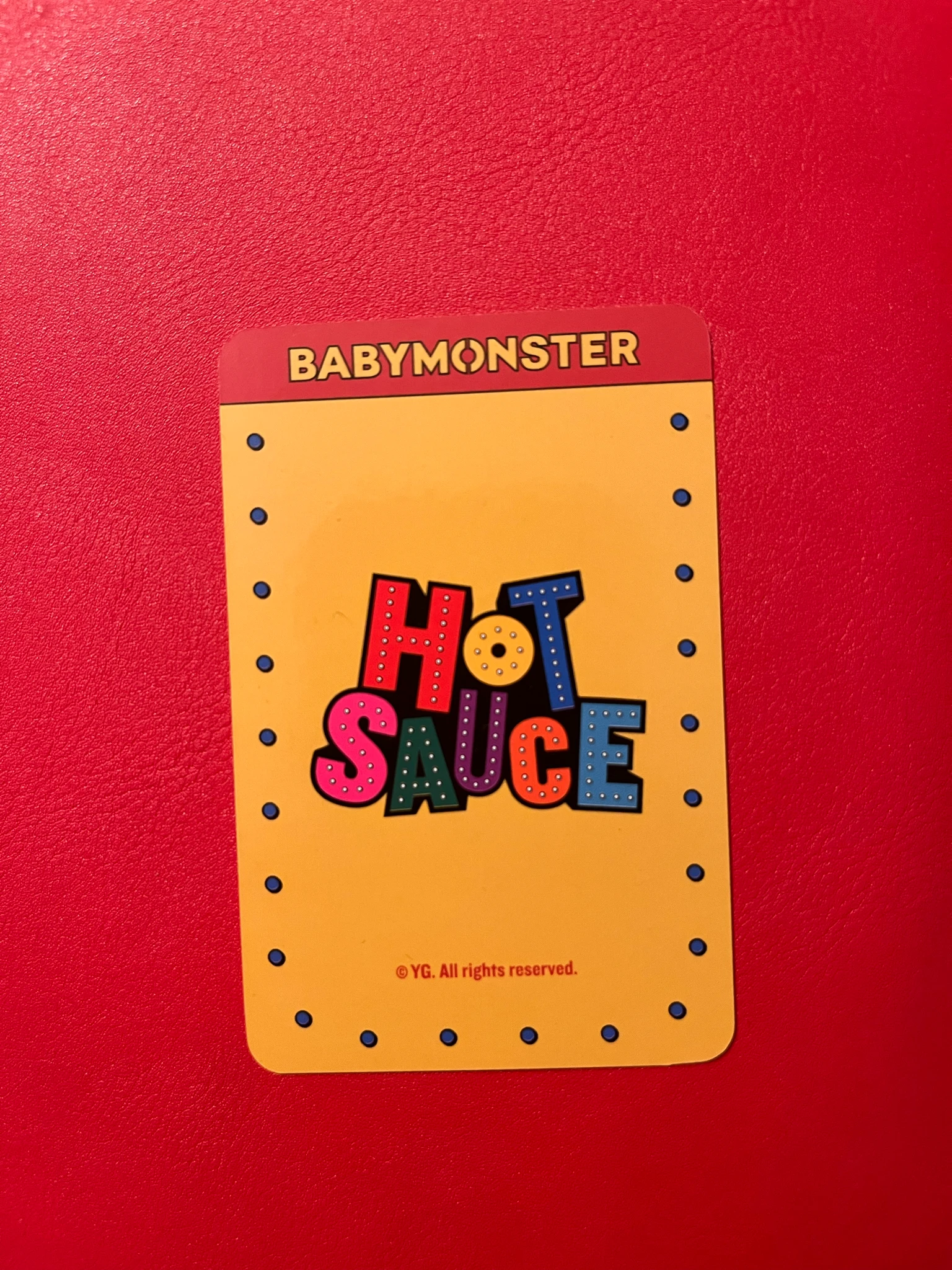 BABYMONSTER Asa BABYMONSTER - Asa - HOT SAUCE Album pvc photo holder listing photo 2