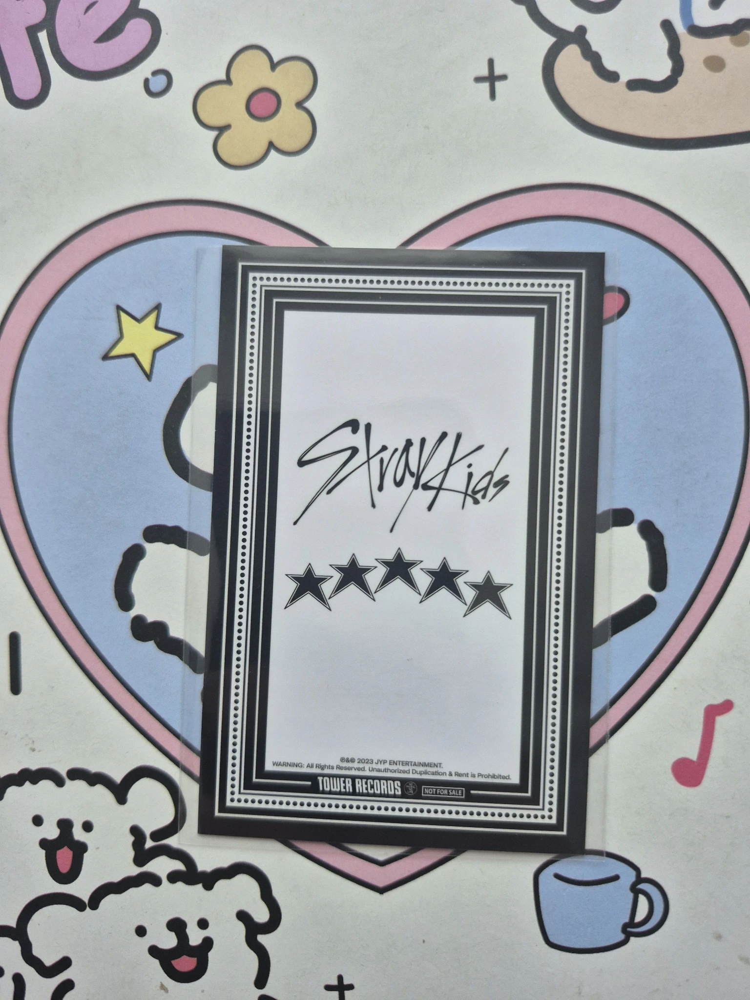 Stray Kids Hyunjin Stray Kids - Hyunjin - 5-STAR Album pre-order benefit (pob) tower records listing photo 2