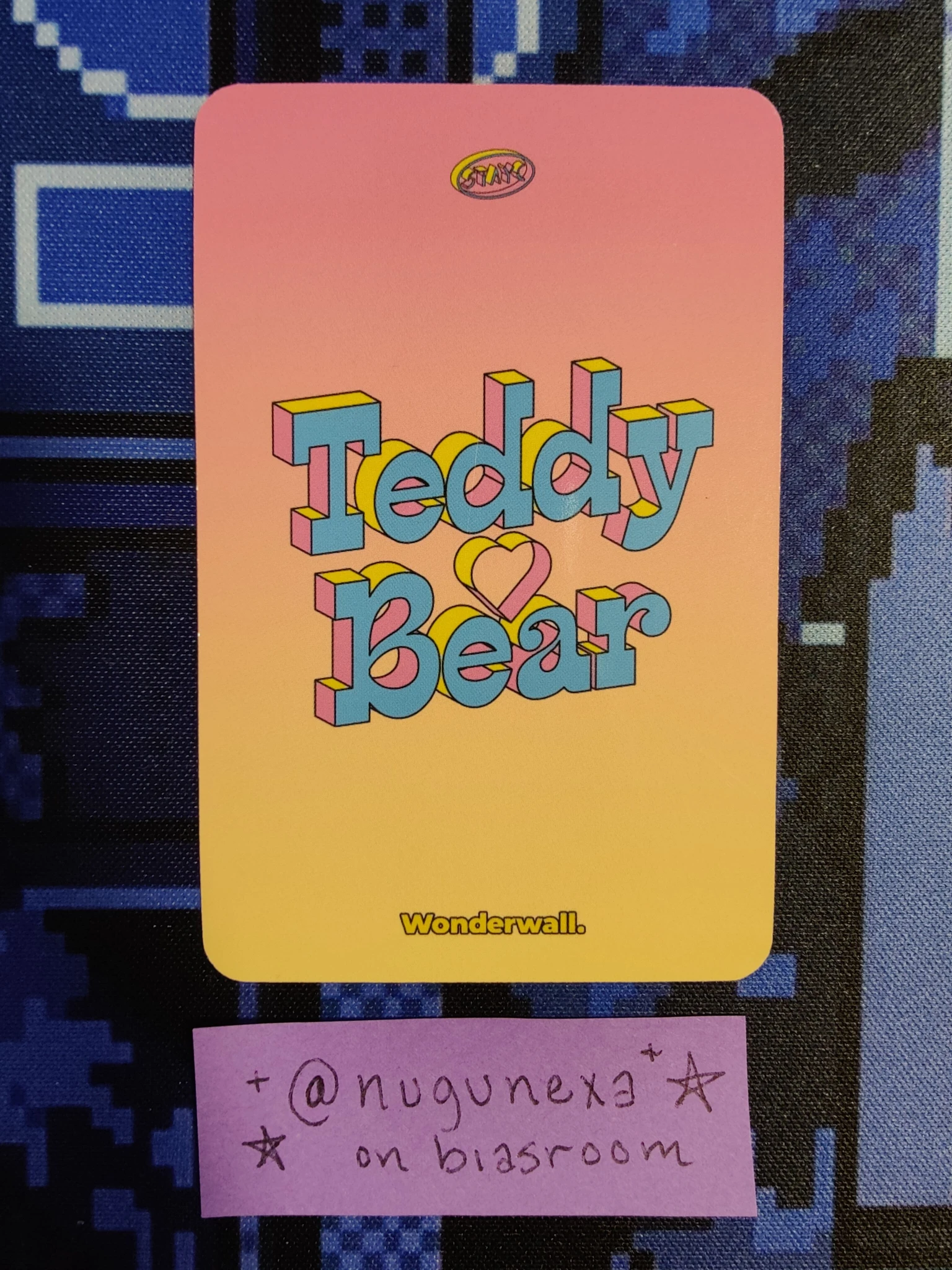STAYC Sumin STAYC - Sumin - Teddy Bear Album video call/fancall fansign round 2 wonderwall listing photo 2