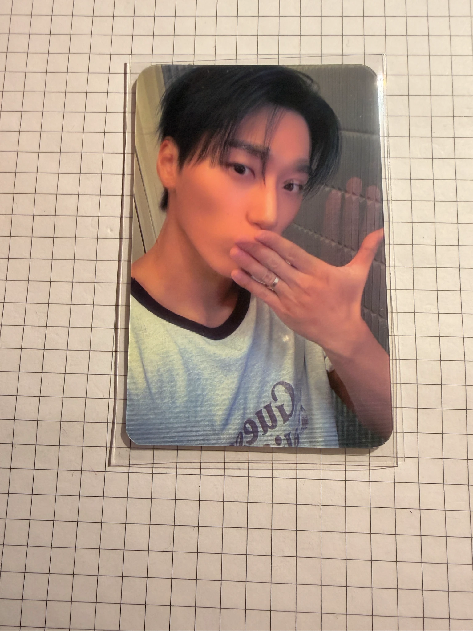 ATEEZ San ATEEZ - San - GOLDEN HOUR : Part.5 Album jump up lucky draw (LD) lenticular version 2 listing photo 2