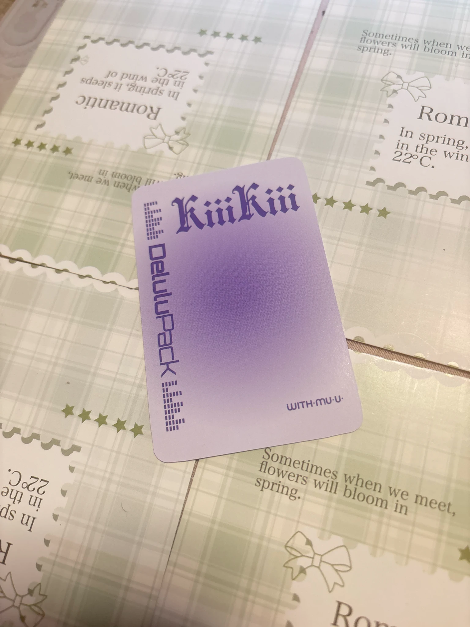KiiiKiii Haum KiiiKiii - Haum - Delulu Pack Album withmuu fansign round 2 listing photo 2
