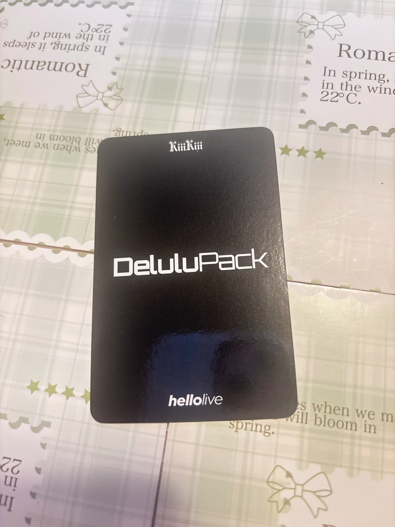 KiiiKiii Kya KiiiKiii - Kya - Delulu Pack Album hellolive fansign video call (fancall) round 4 listing photo 2