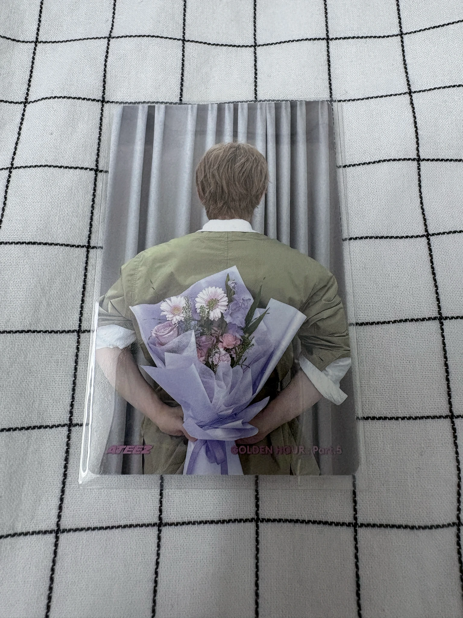 ATEEZ Yeosang ATEEZ - Yeosang - GOLDEN HOUR : Part.5 Album pob (pre-order benefit) toktoq digipack version double-sided listing photo 2