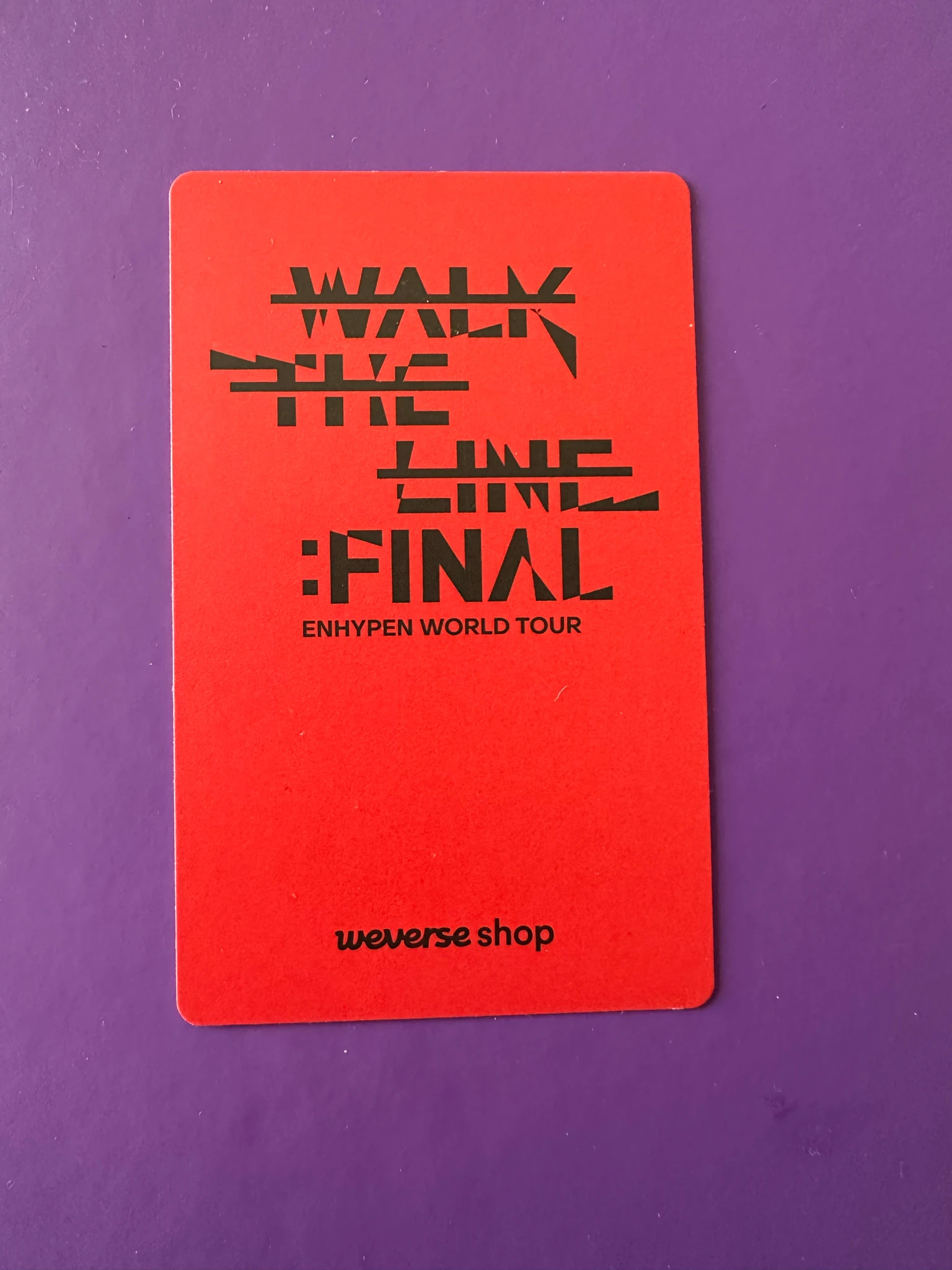 ENHYPEN Sunoo ENHYPEN - Sunoo - 'WALK THE LINE' World Tour Event the final lucky draw listing photo 2