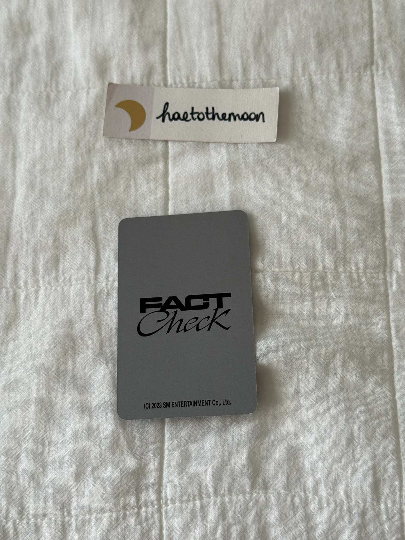 NCT 127 Mark NCT 127 - Mark - Fact Check MD Other merch photocard trading card concept version gray version listing photo 2