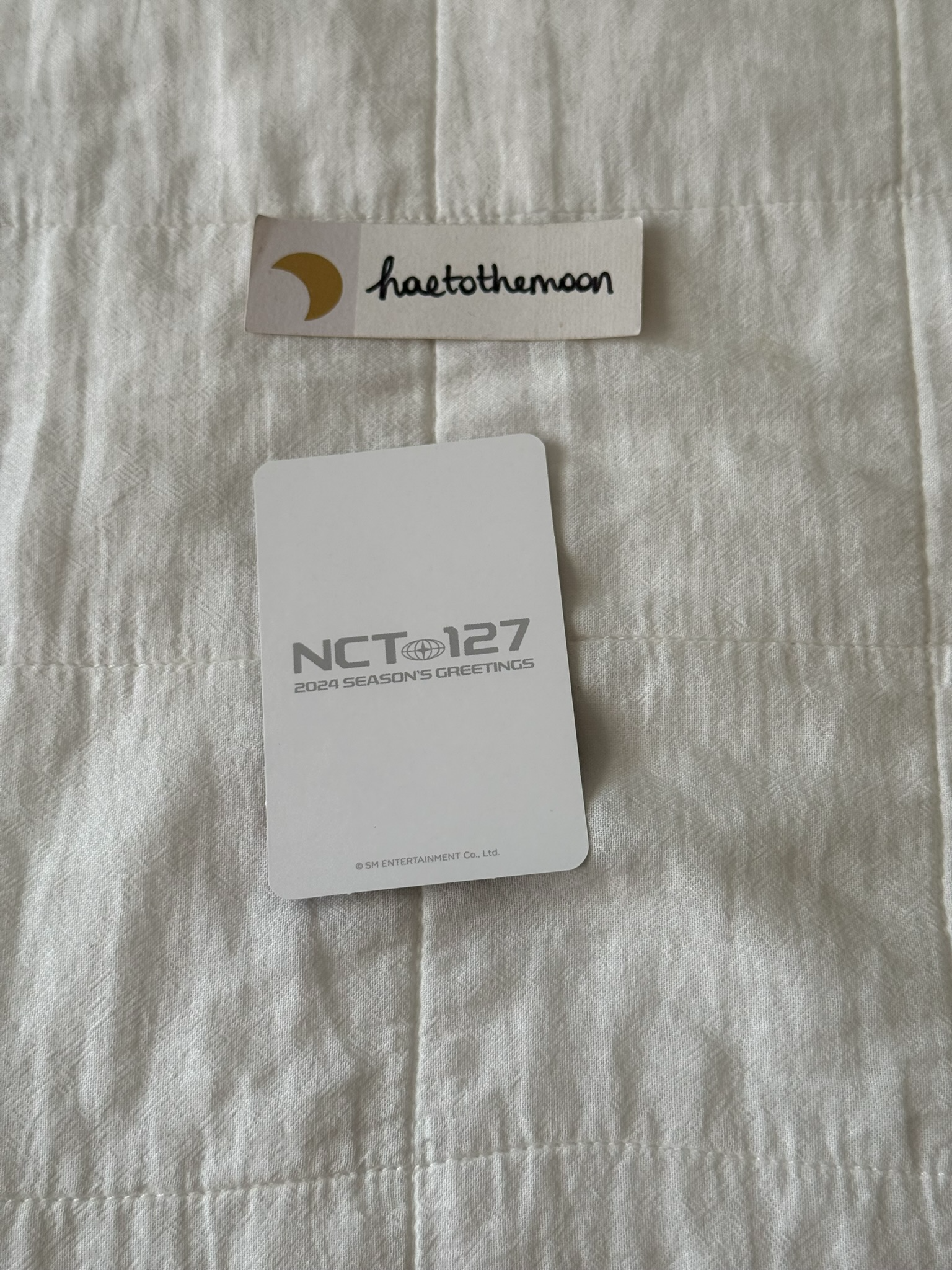 NCT 127 Mark NCT 127 - Mark - 2024 Season’s Greetings Other B version merch photocard season's greetings selfie trading card listing photo 2