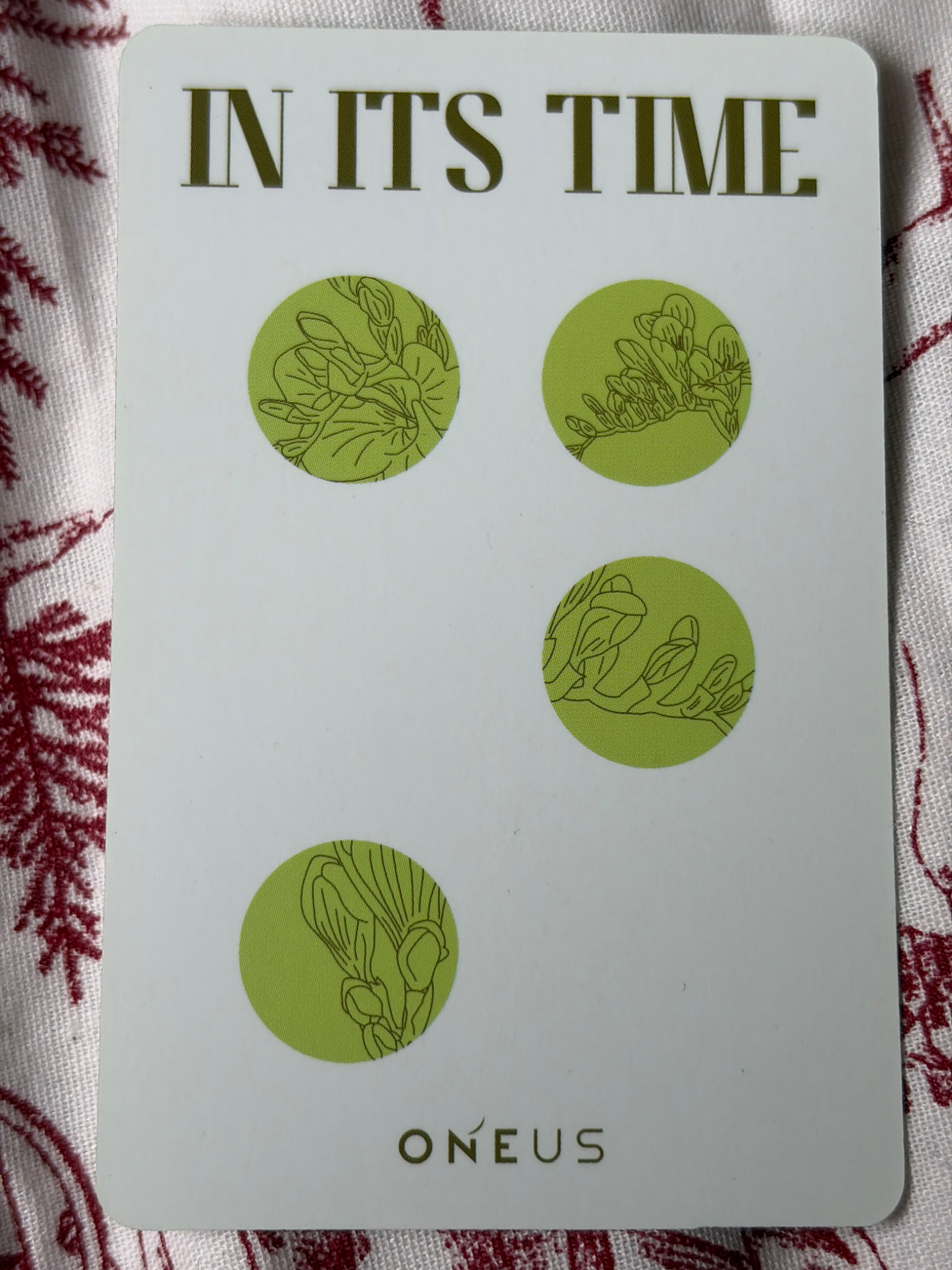 ONEUS Xion ONEUS - Xion - IN ITS TIME Album album photocard listing photo 2