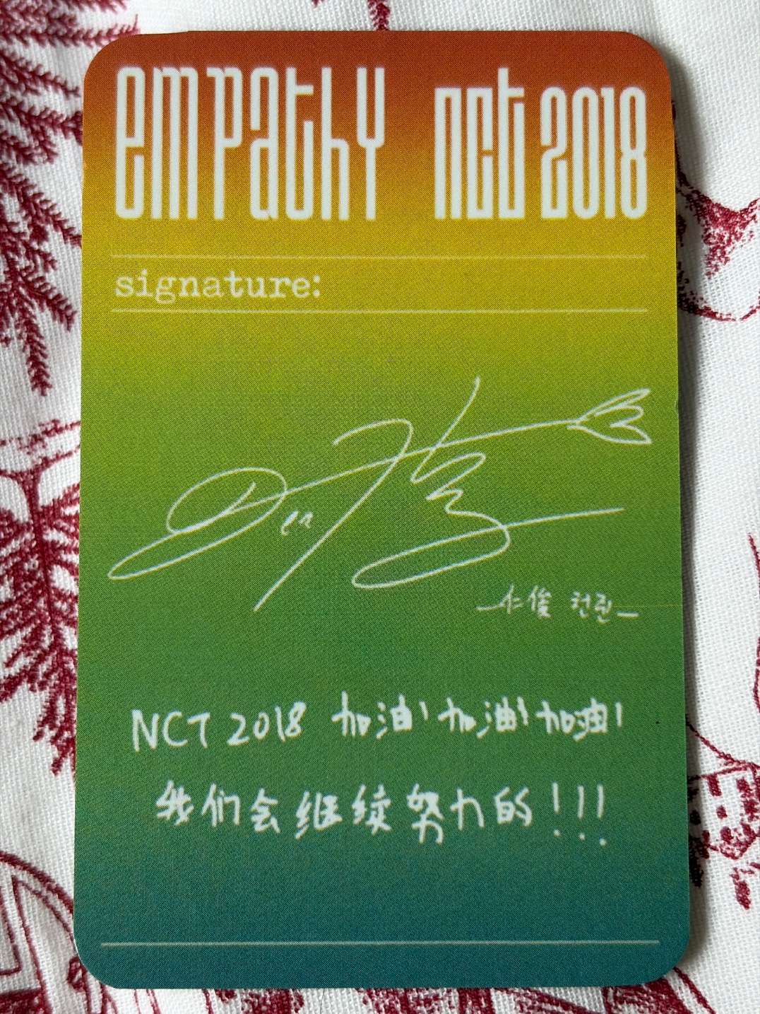 NCT Renjun NCT - Renjun - NCT 2018 EMPATHY Album listing photo 2