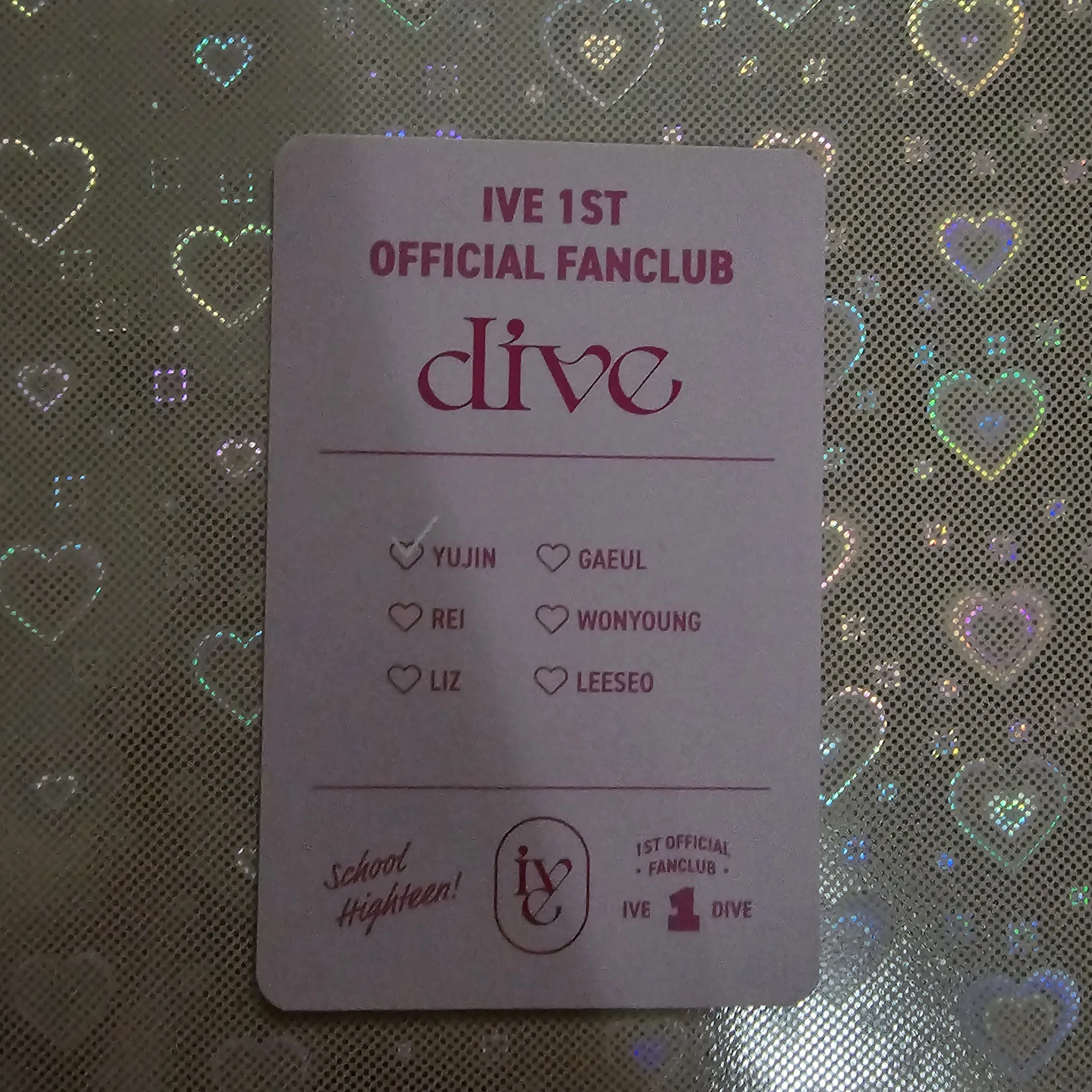 IVE Yujin IVE - Yujin - 1st DIVE Official Fanclub Other photocard set listing photo 2