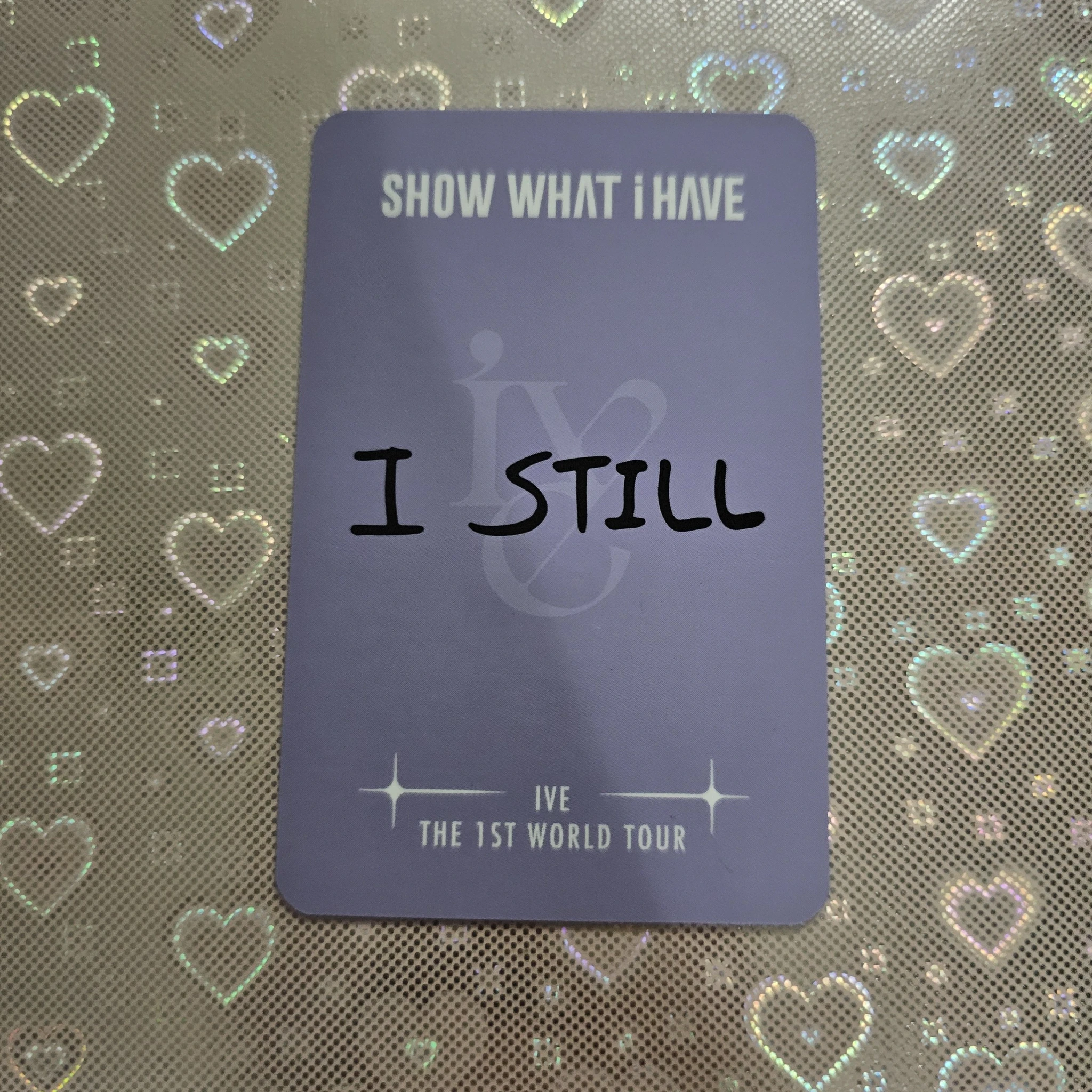IVE Leeseo IVE - Leeseo - IVE The 1st World Tour : Show What I Have Event trading card listing photo 2