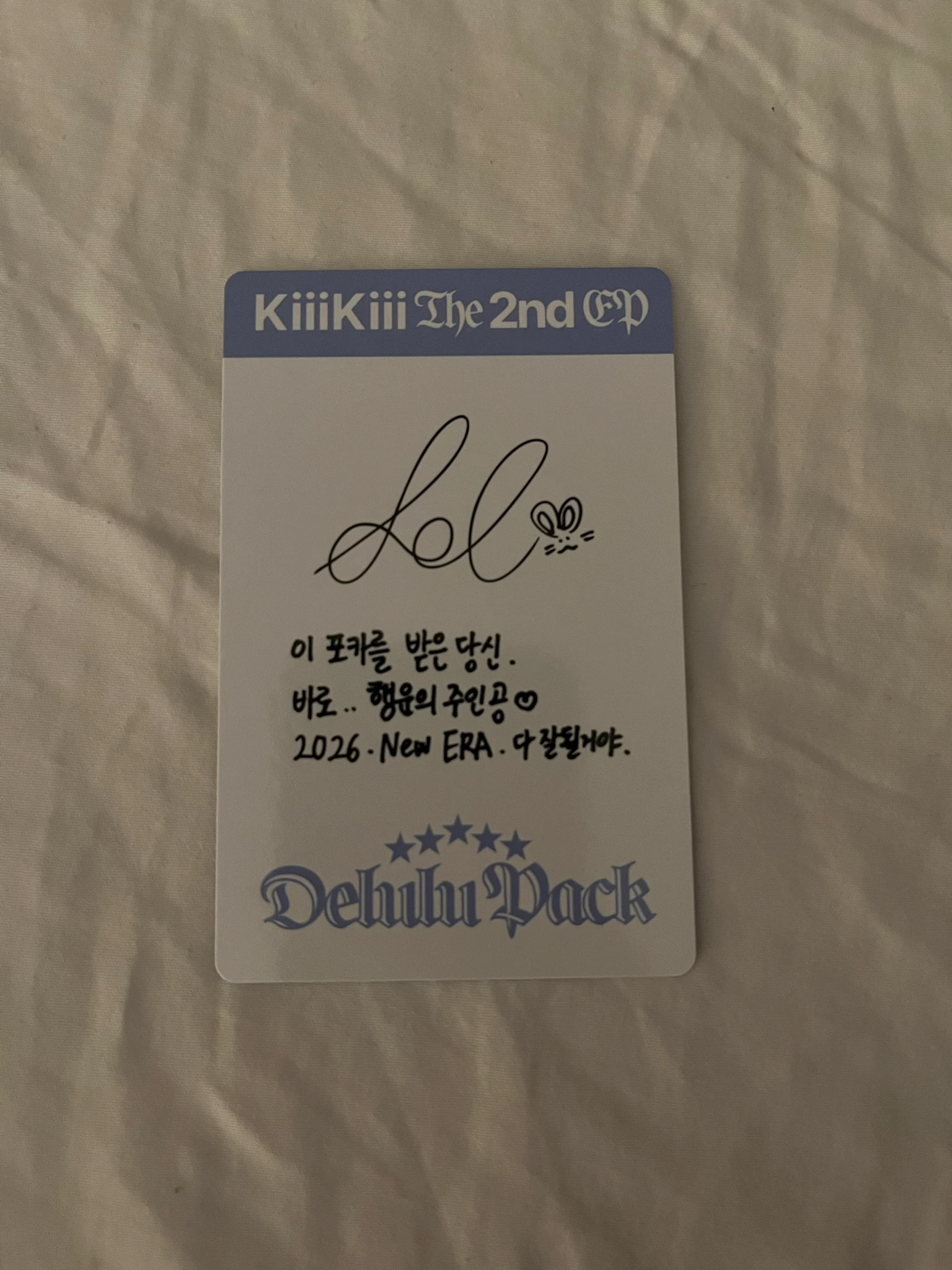 KiiiKiii Leesol KiiiKiii - Leesol - Delulu Pack Album album photocard calendar version listing photo 2