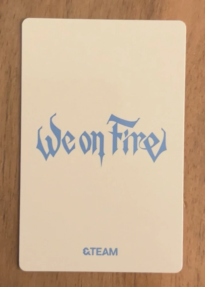 &TEAM &TEAM - Fuma & EJ - We on Fire - EP Album album photocard solo jacket version fuma version listing photo 2