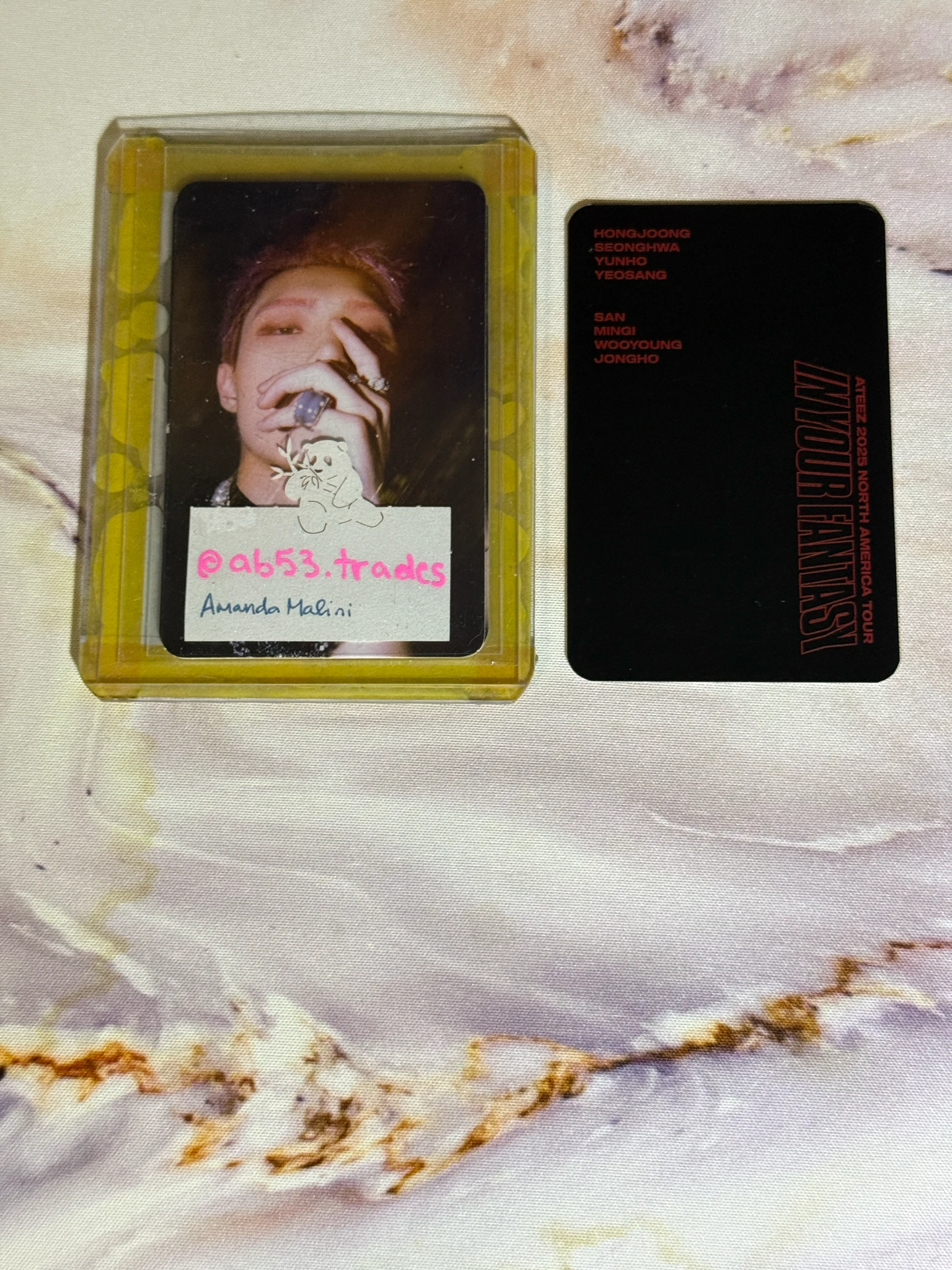 ATEEZ Jongho ATEEZ - Jongho - In Your Fantasy 2025 World Tour Event pop-up store purchase benefit US exclusive listing photo 2