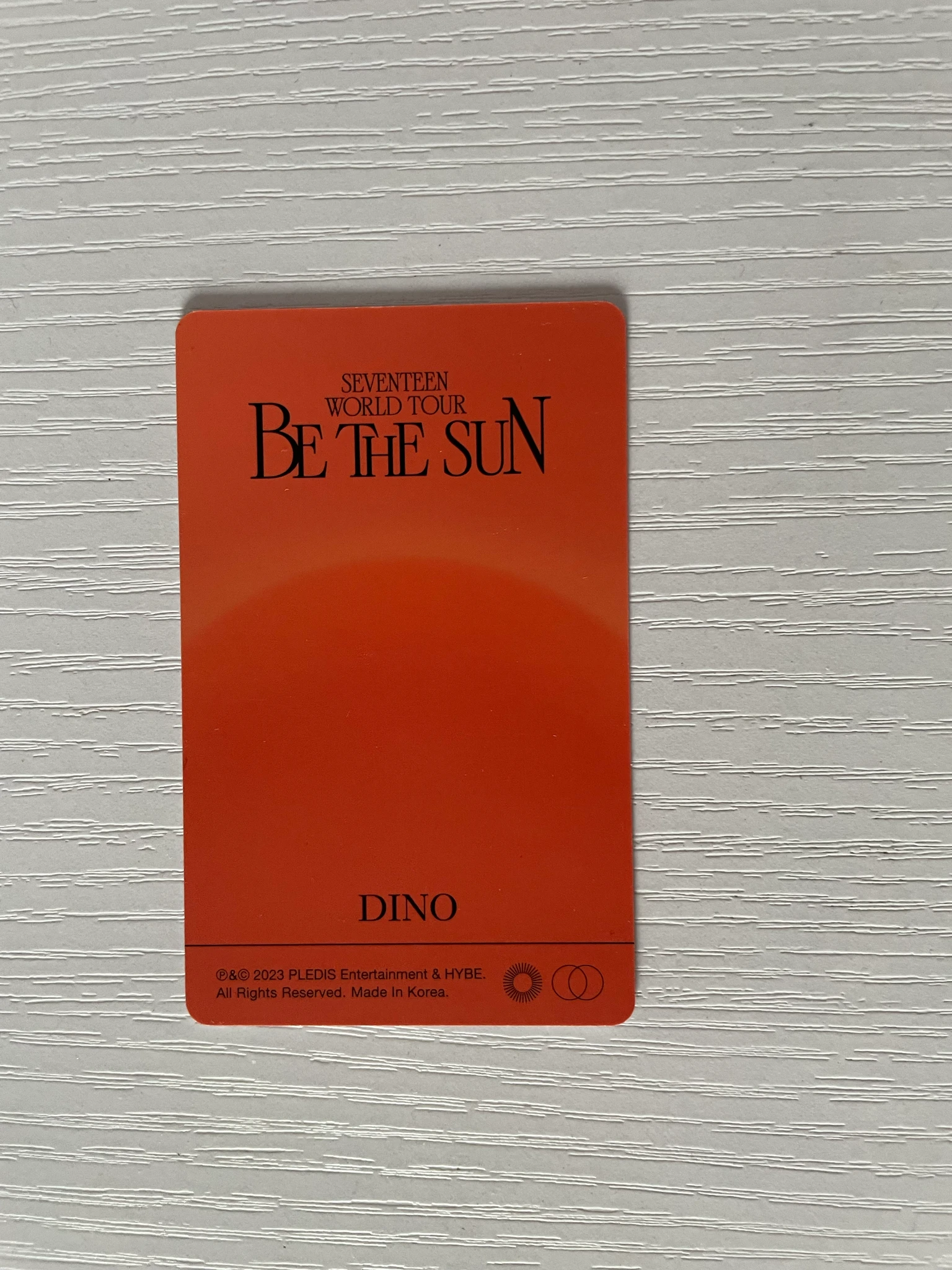 SEVENTEEN Dino SEVENTEEN - Dino - [BE THE SUN] WORLD TOUR Event dvd version listing photo 2