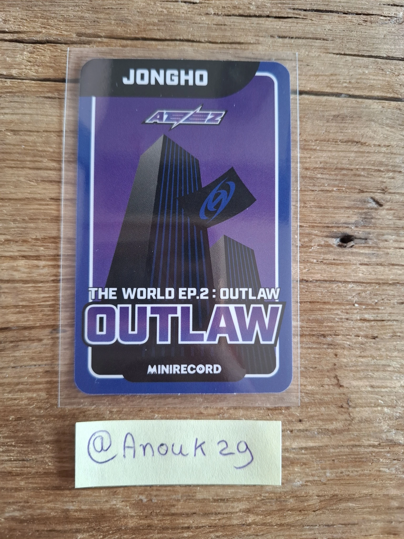 ATEEZ Jongho ATEEZ - Jongho - THE WORLD EP.2 : OUTLAW Album olive young pob (pre-order benefit) listing photo 2