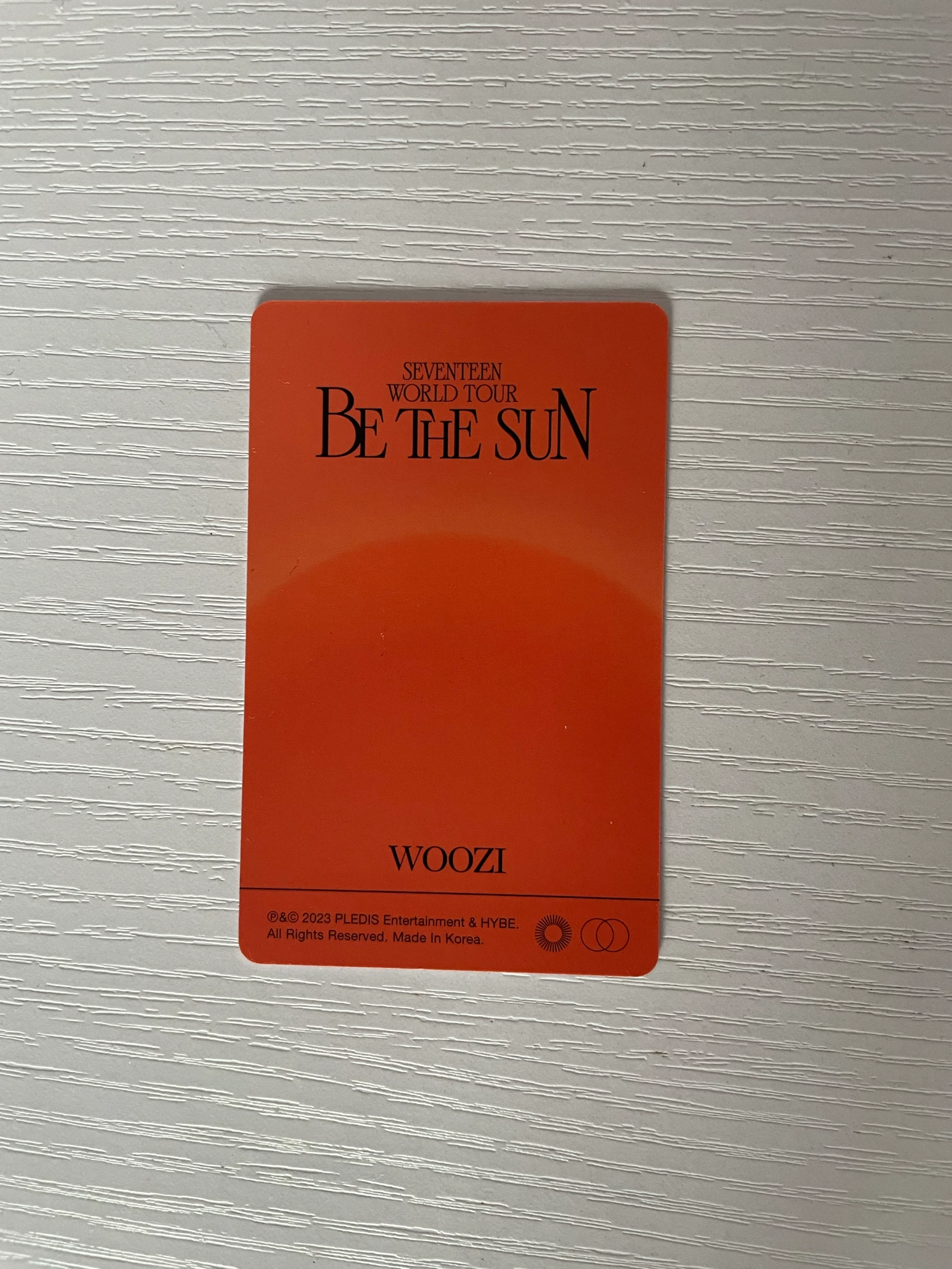 SEVENTEEN Woozi SEVENTEEN - Woozi - [BE THE SUN] World Tour Event DVD version listing photo 2